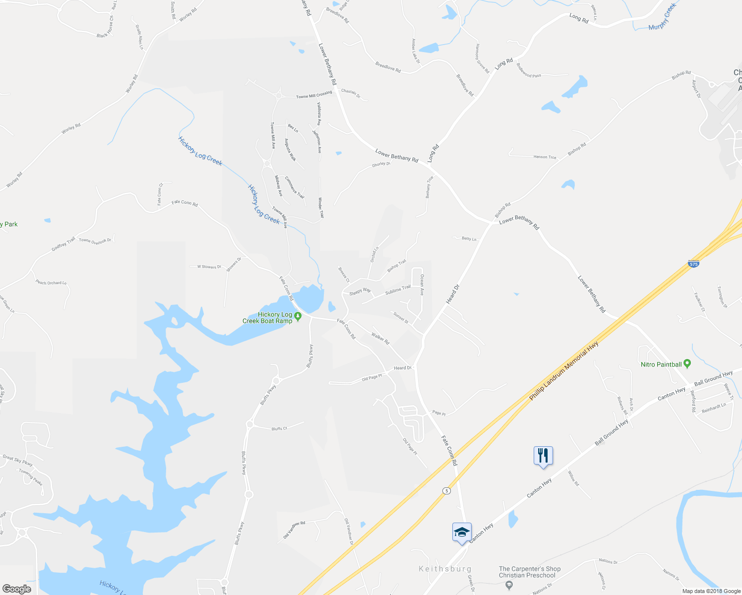 map of restaurants, bars, coffee shops, grocery stores, and more near 936 Sublime Trail in Canton