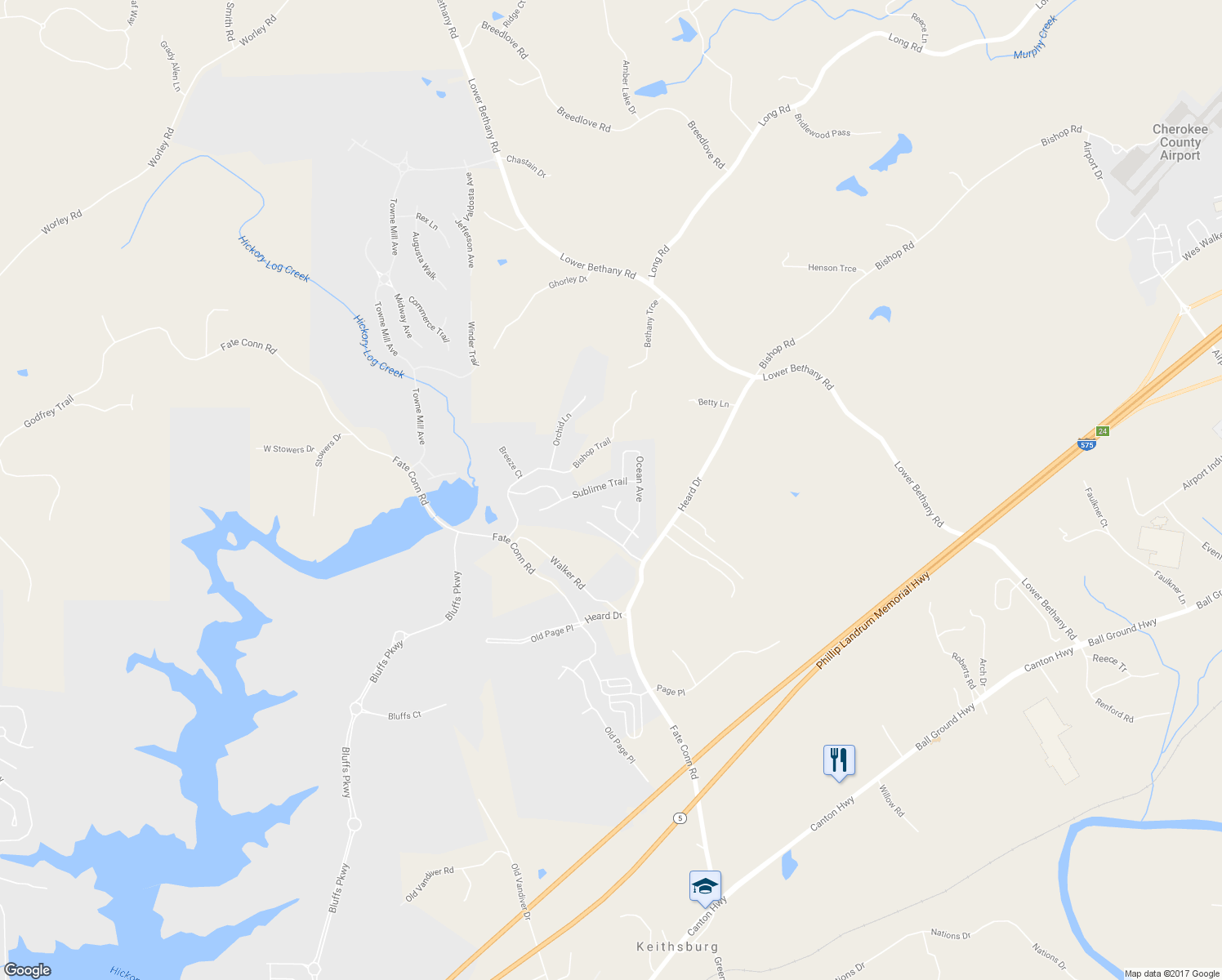 map of restaurants, bars, coffee shops, grocery stores, and more near 917 Sublime Trail in Canton