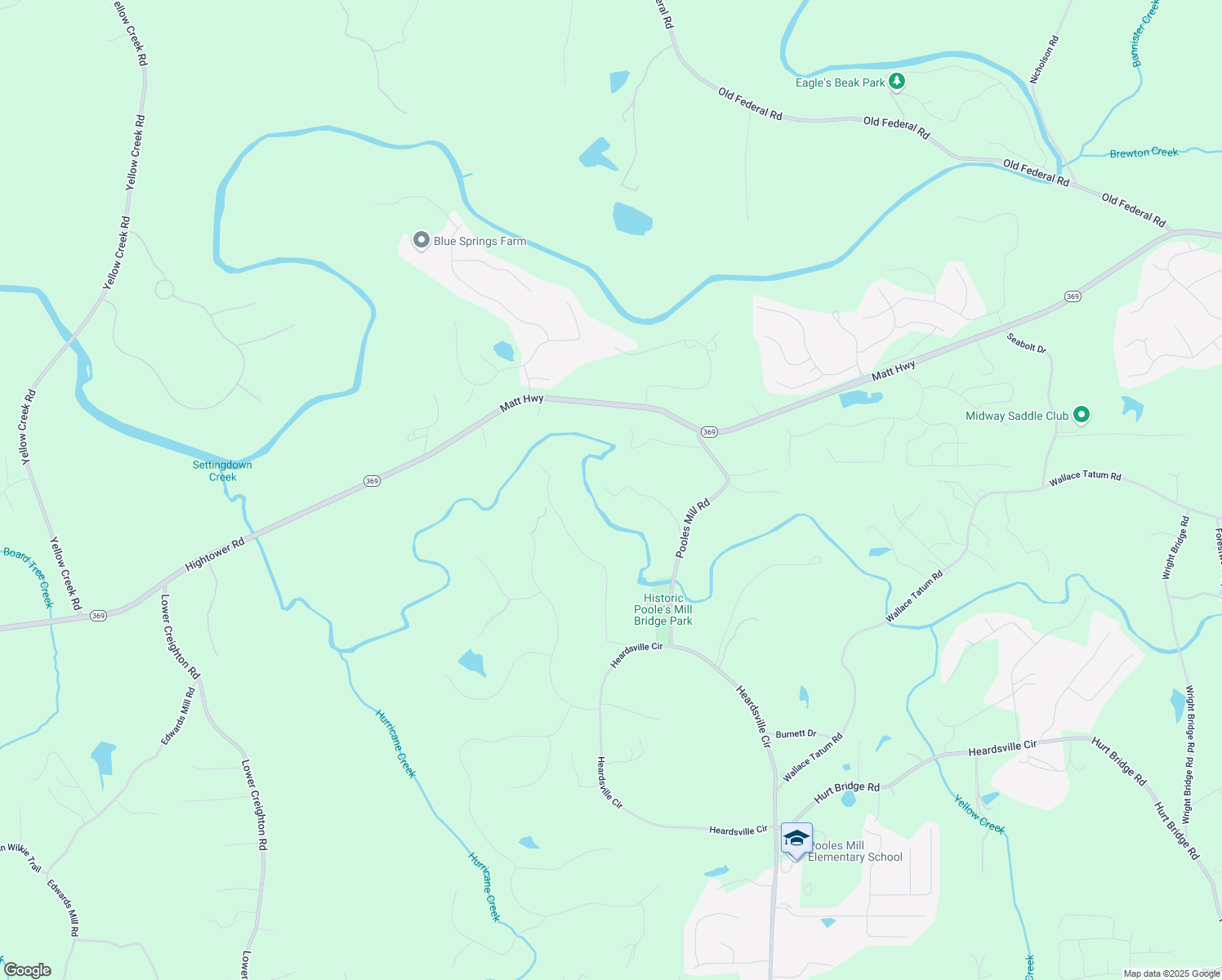 map of restaurants, bars, coffee shops, grocery stores, and more near 7895 Lords Way in Ball Ground