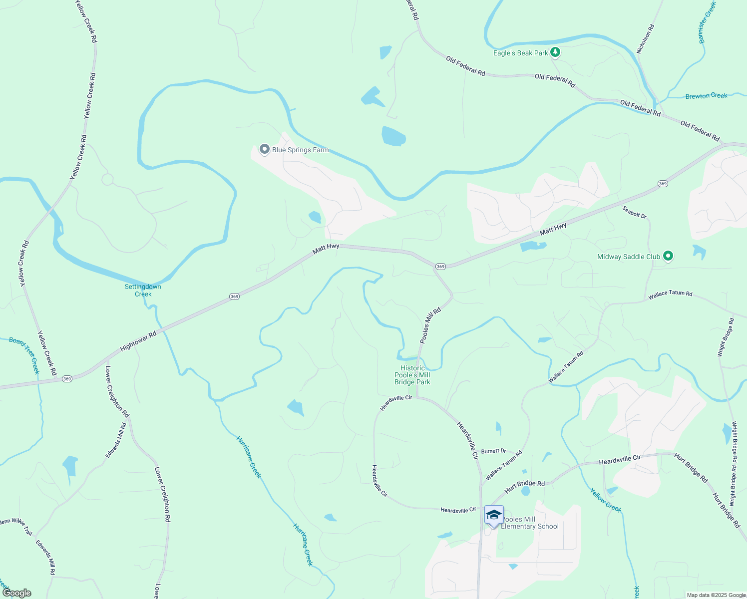 map of restaurants, bars, coffee shops, grocery stores, and more near 7895 Lords Way in Ball Ground