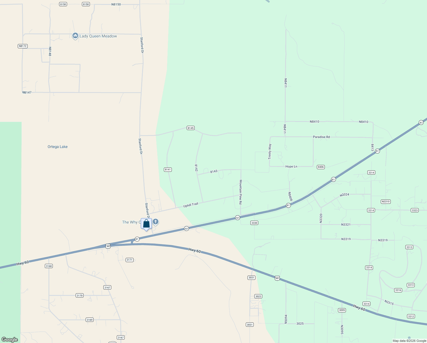 map of restaurants, bars, coffee shops, grocery stores, and more near Ridge View Drive in Apache County