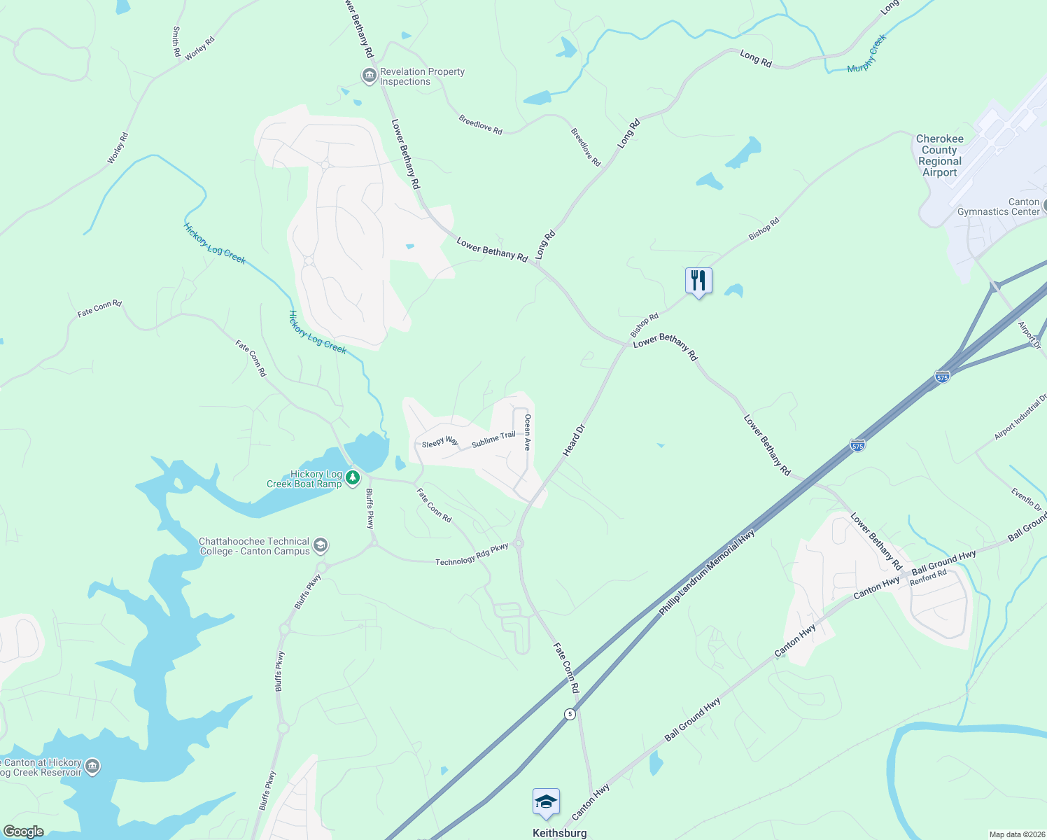 map of restaurants, bars, coffee shops, grocery stores, and more near 633 Ocean Avenue in Canton