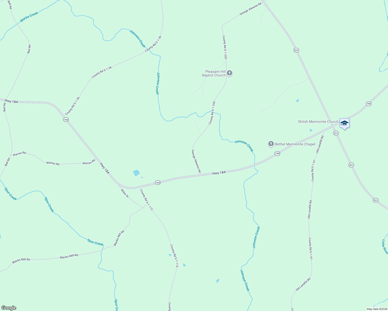 map of restaurants, bars, coffee shops, grocery stores, and more near 94 George Alewine Road in Due West