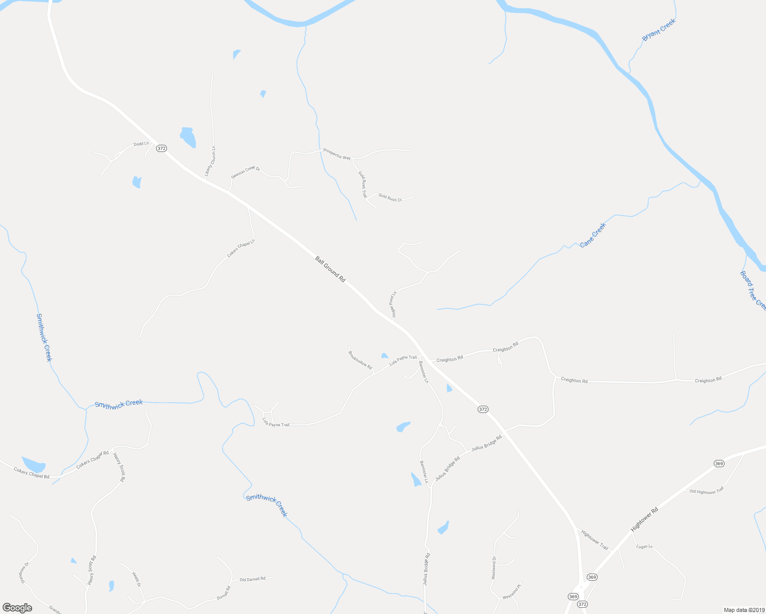 map of restaurants, bars, coffee shops, grocery stores, and more near 215 Hogan Pond Lane in Ball Ground