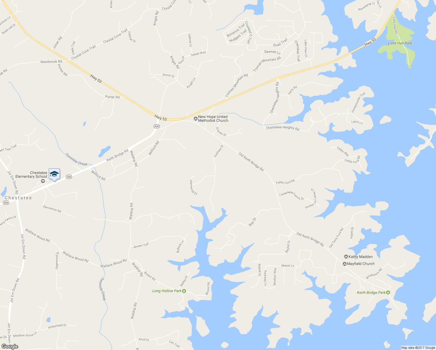 map of restaurants, bars, coffee shops, grocery stores, and more near 8085 Ivyshaw Drive in Gainesville