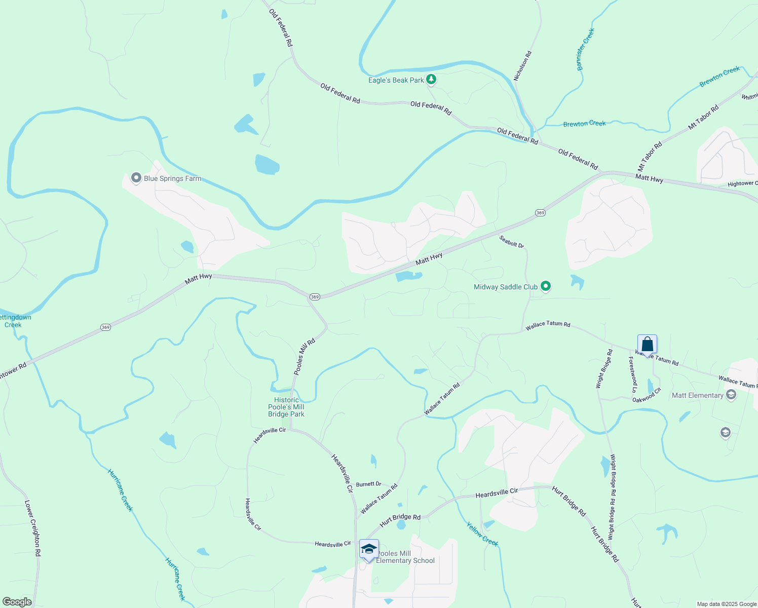 map of restaurants, bars, coffee shops, grocery stores, and more near 8775 Stratford Oaks Avenue in Ball Ground