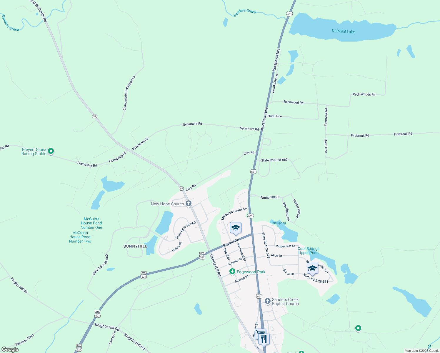 map of restaurants, bars, coffee shops, grocery stores, and more near 329 Clay Road in Camden