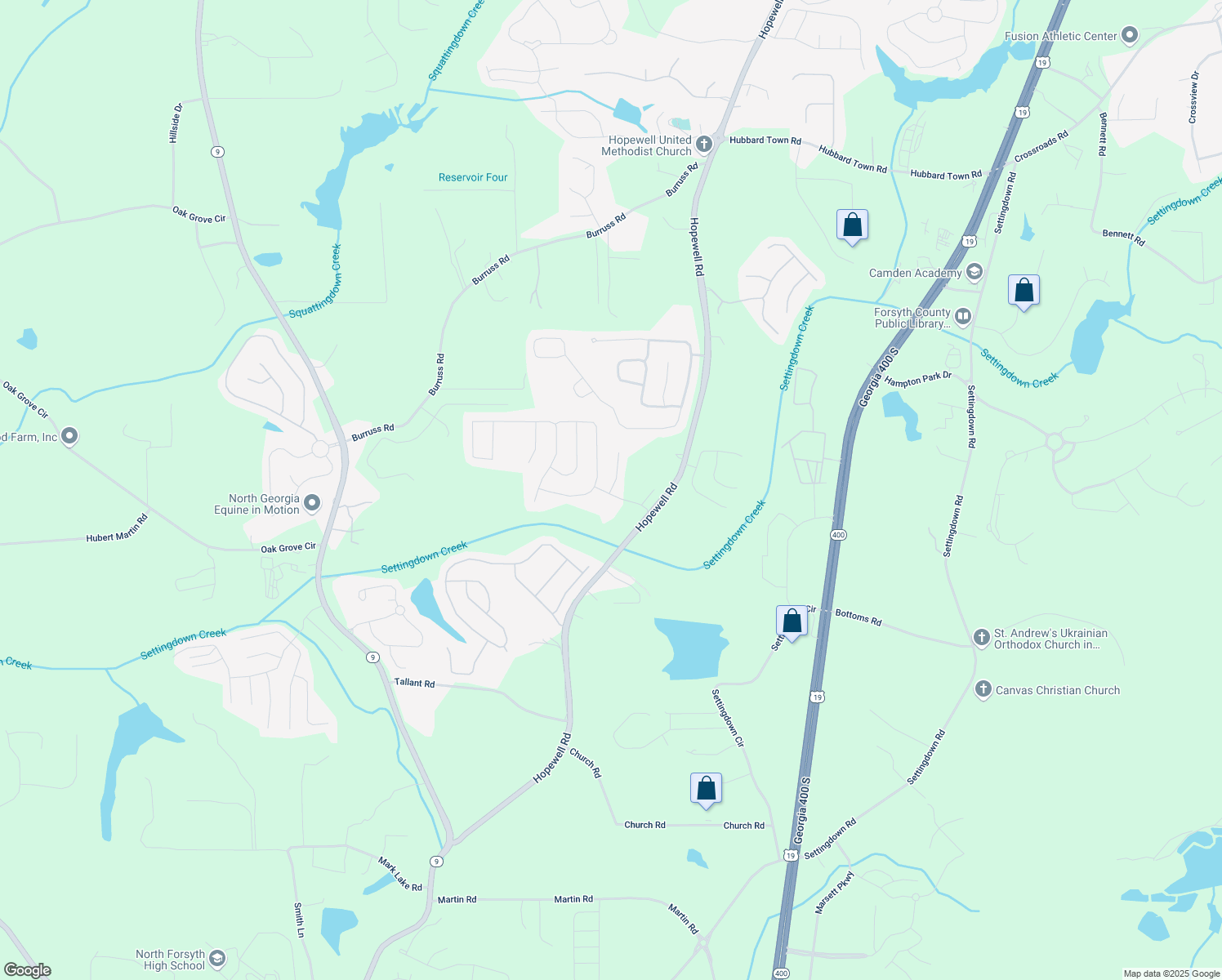 map of restaurants, bars, coffee shops, grocery stores, and more near 4420 Skylark Creek Court in Cumming