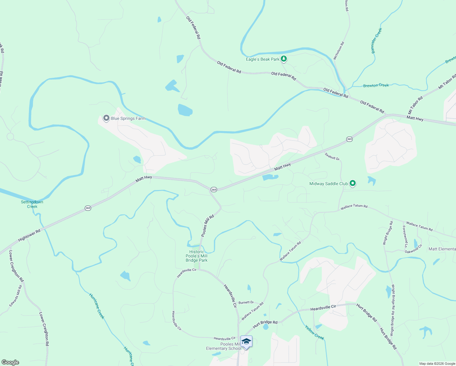 map of restaurants, bars, coffee shops, grocery stores, and more near 8620 Standing Stone in Ball Ground