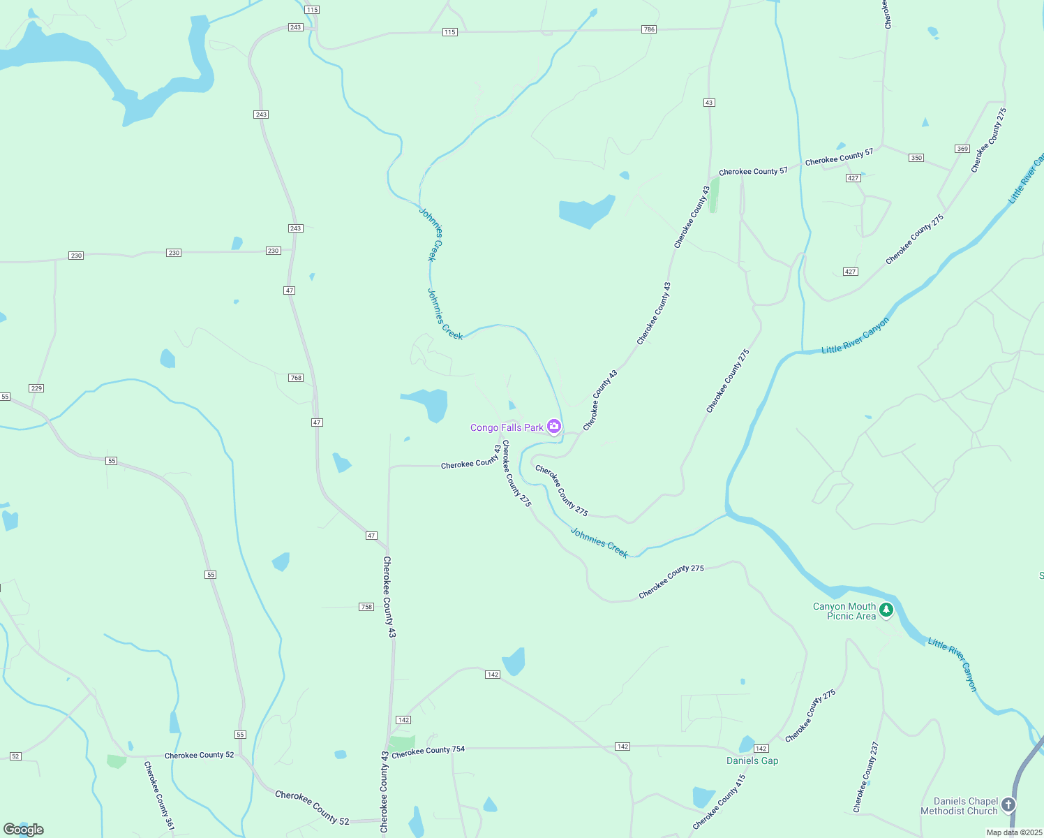 map of restaurants, bars, coffee shops, grocery stores, and more near 3869 County Road 275 in Fort Payne