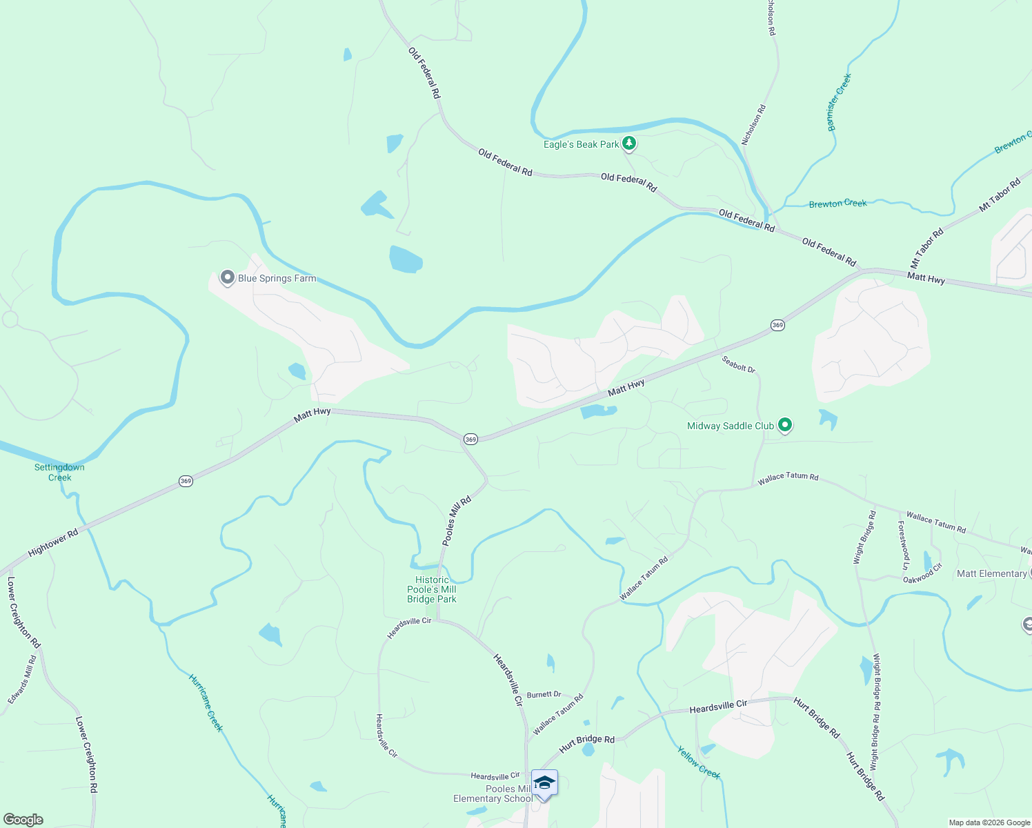 map of restaurants, bars, coffee shops, grocery stores, and more near 8620 Standing Stone in Ball Ground