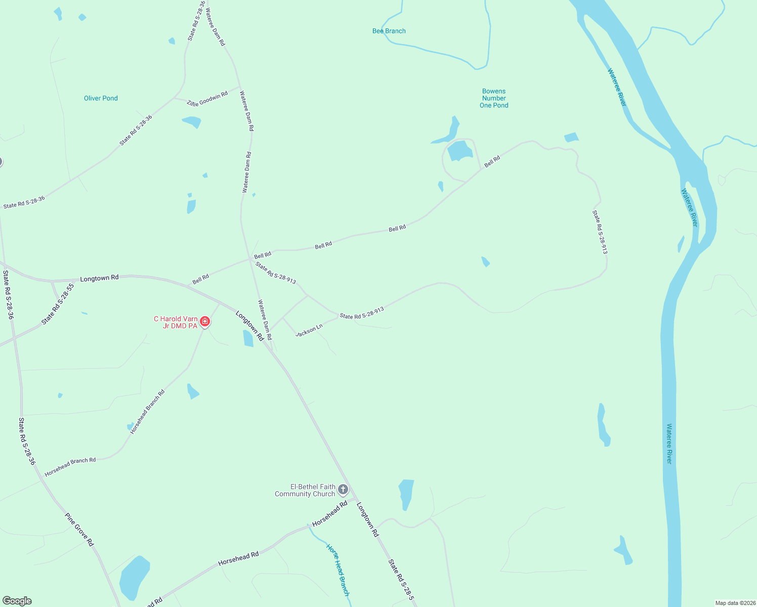 map of restaurants, bars, coffee shops, grocery stores, and more near 1050 State Road S-28-913 in Lugoff