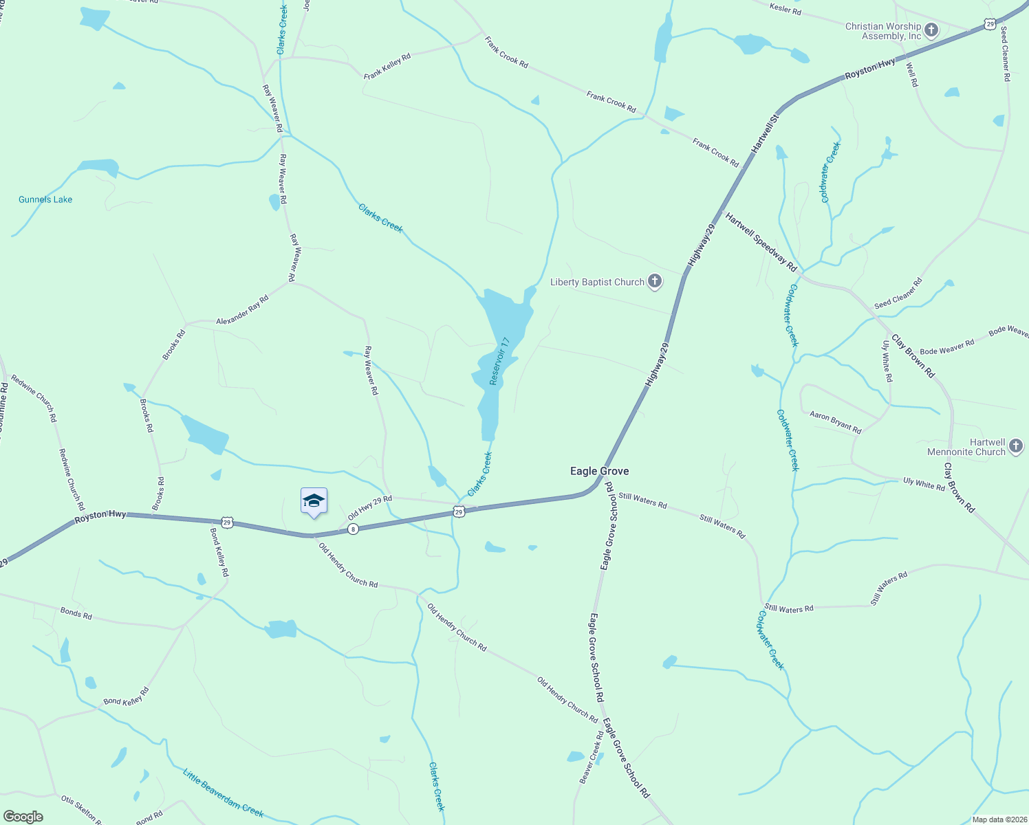 map of restaurants, bars, coffee shops, grocery stores, and more near 434 Lake Front Road in Canon