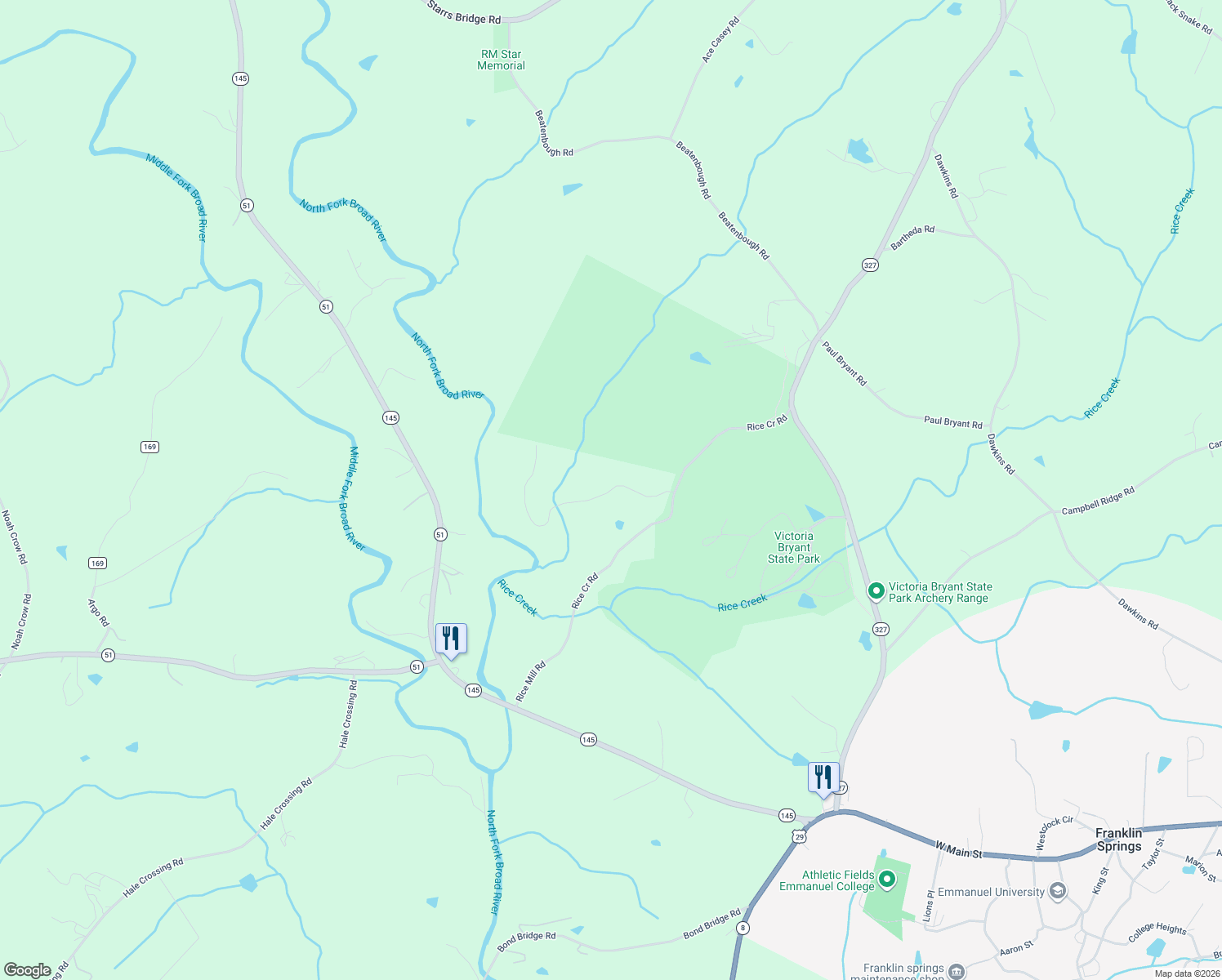 map of restaurants, bars, coffee shops, grocery stores, and more near Meadow Brook Lane in Royston