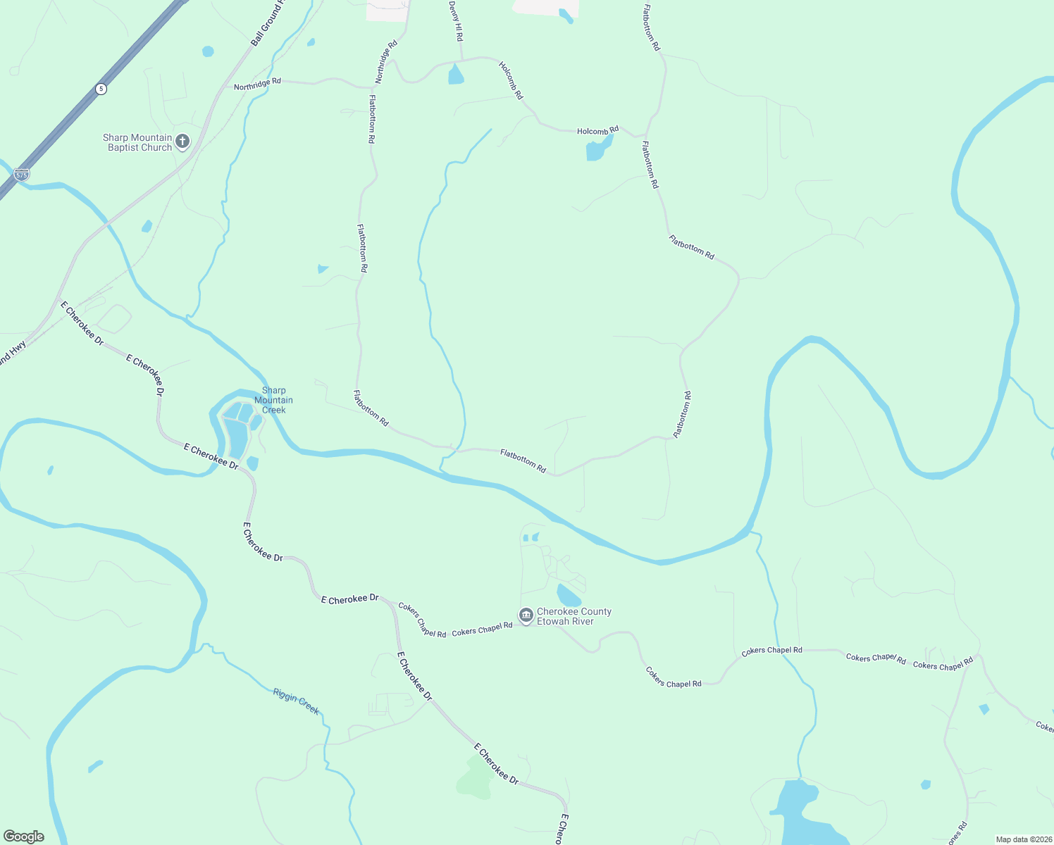map of restaurants, bars, coffee shops, grocery stores, and more near 201 Wild Turkey Ridge in Ball Ground