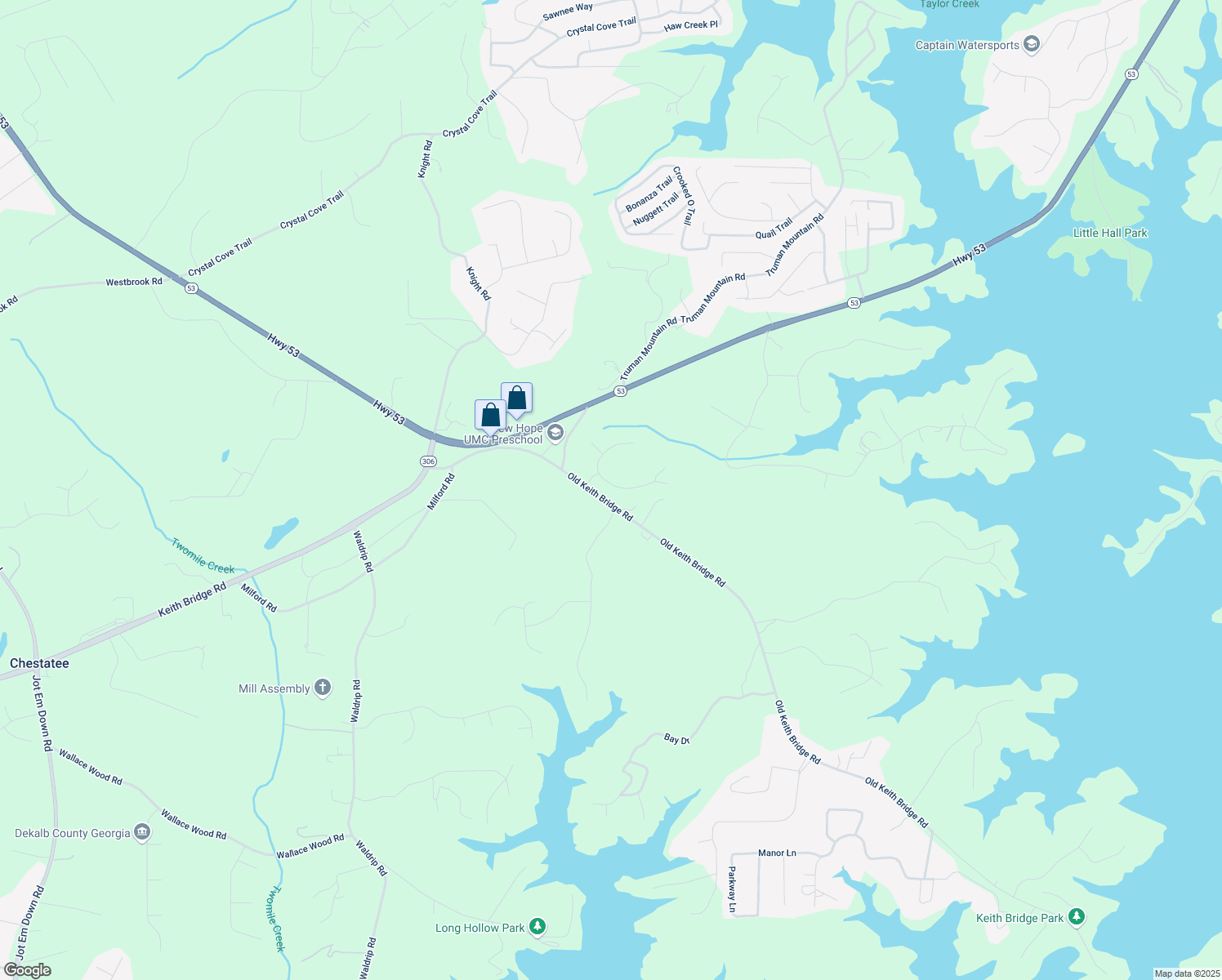 map of restaurants, bars, coffee shops, grocery stores, and more near 8040 Gracen Drive in Gainesville