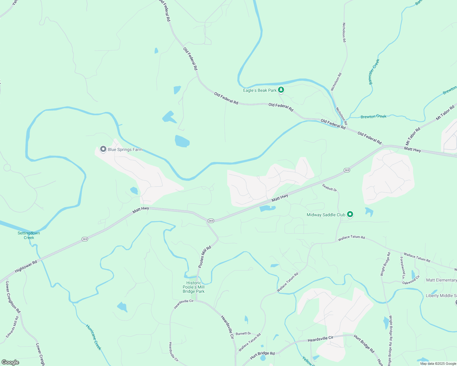 map of restaurants, bars, coffee shops, grocery stores, and more near 8815 Mica Creek in Ball Ground