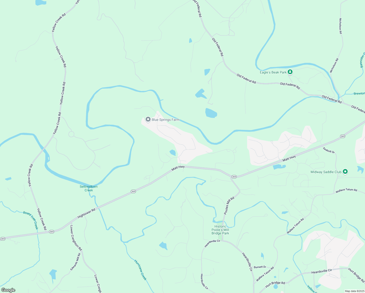 map of restaurants, bars, coffee shops, grocery stores, and more near 9235 Old Preserve Trail in Ball Ground