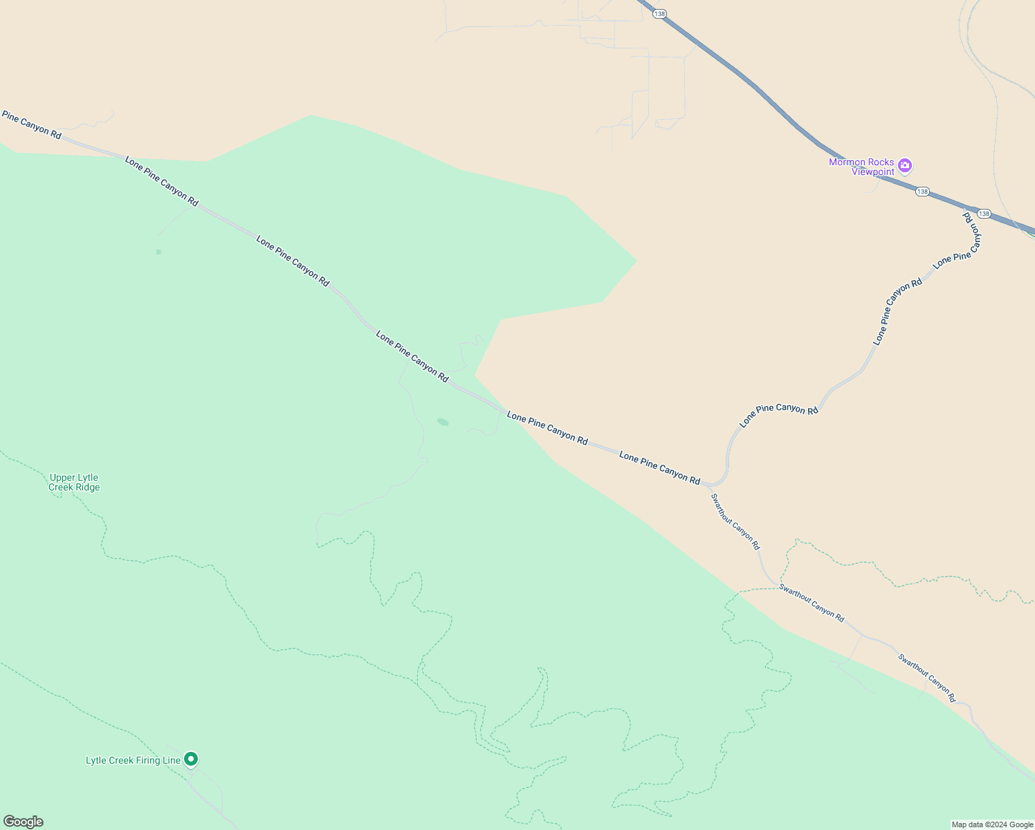 map of restaurants, bars, coffee shops, grocery stores, and more near 6201 Lone Pine Canyon Road in Wrightwood