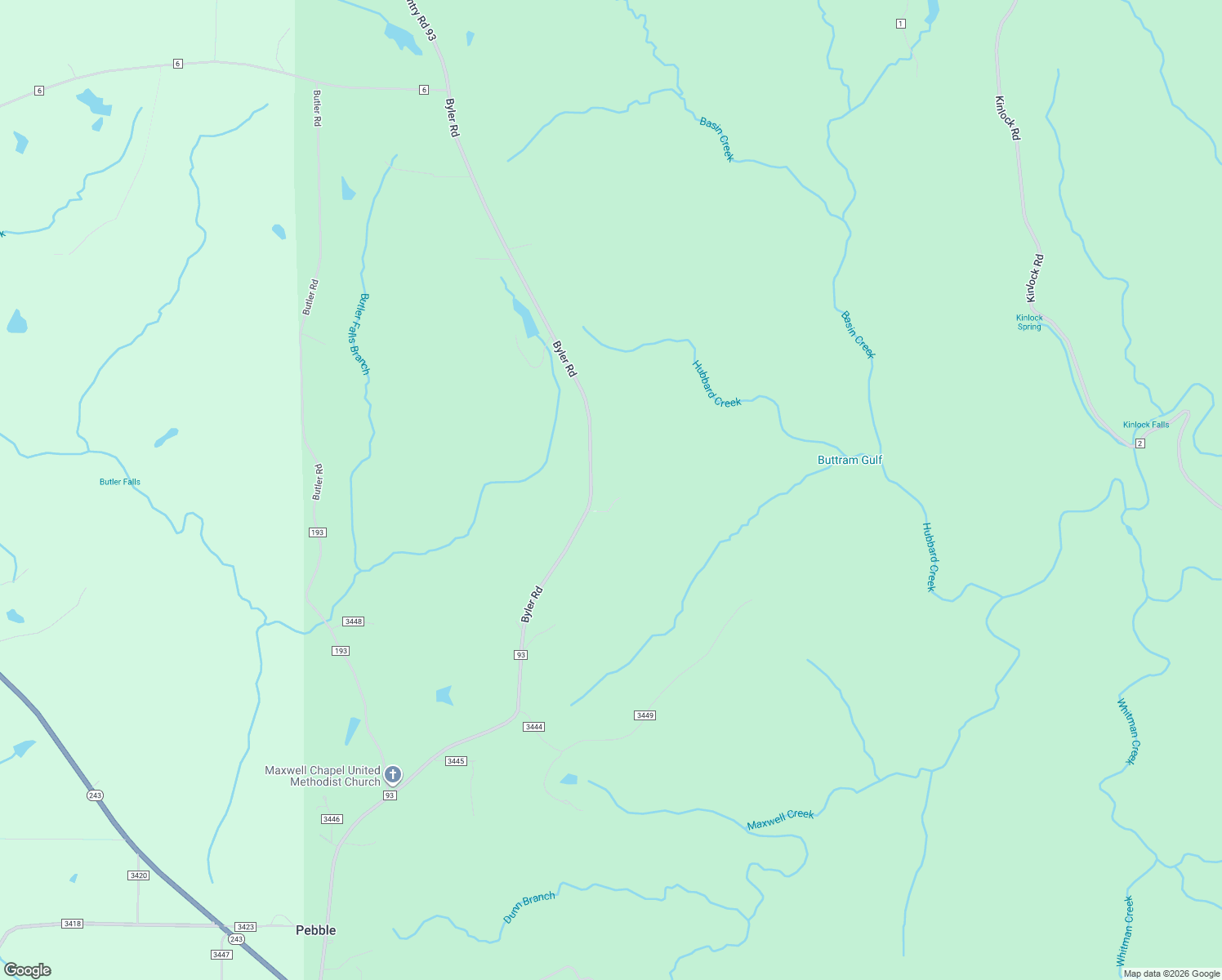 map of restaurants, bars, coffee shops, grocery stores, and more near 102 County Road 93 in Haleyville
