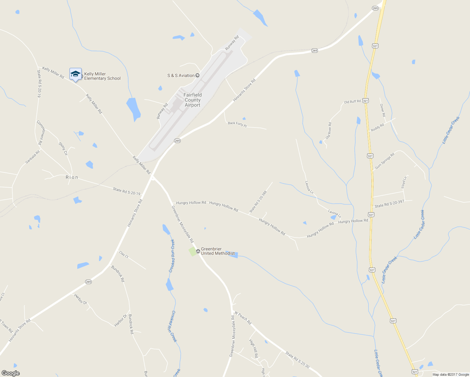 map of restaurants, bars, coffee shops, grocery stores, and more near 1210 Hungry Hollow Road in Winnsboro