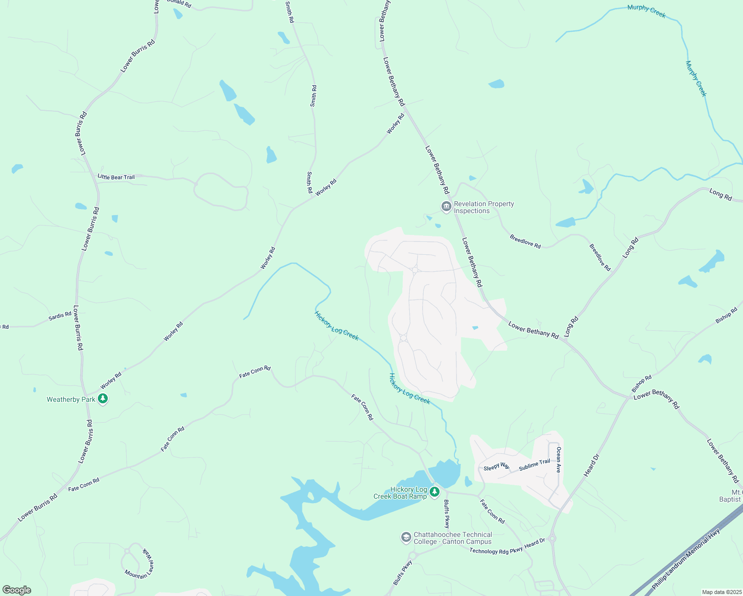 map of restaurants, bars, coffee shops, grocery stores, and more near 365 Denali Butte Terrace in Canton
