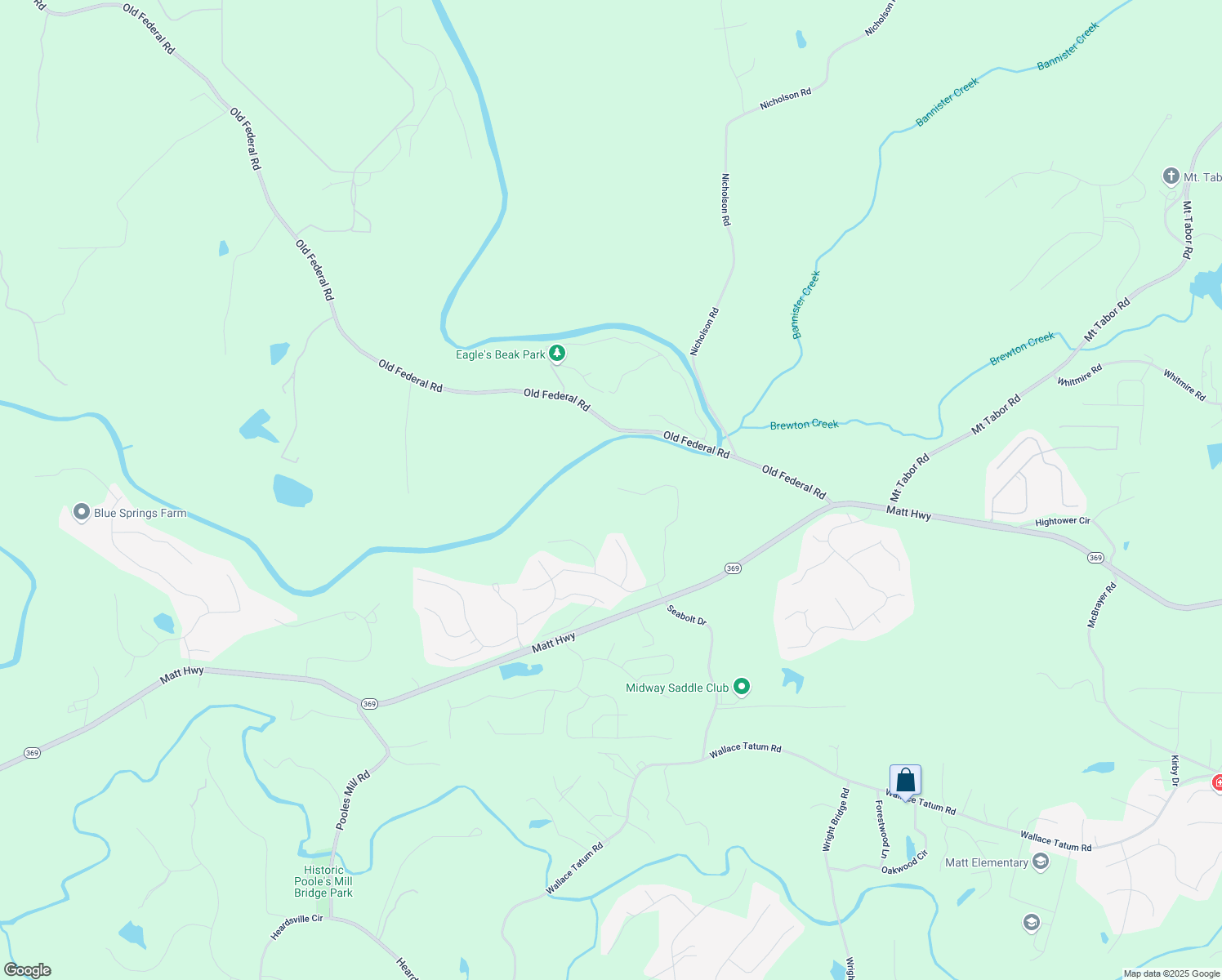 map of restaurants, bars, coffee shops, grocery stores, and more near 8555 Scenic Ridge Way in Ball Ground