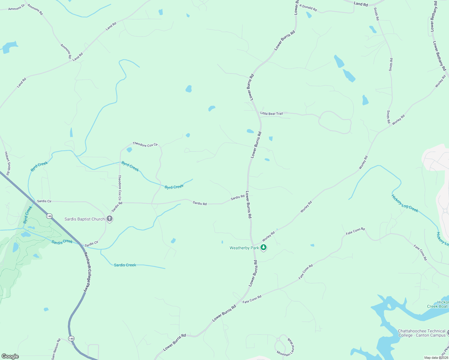 map of restaurants, bars, coffee shops, grocery stores, and more near 1245 Sardis Road in Canton
