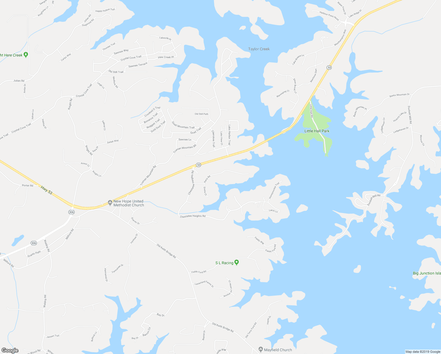 map of restaurants, bars, coffee shops, grocery stores, and more near 4700 Perry Road in Gainesville