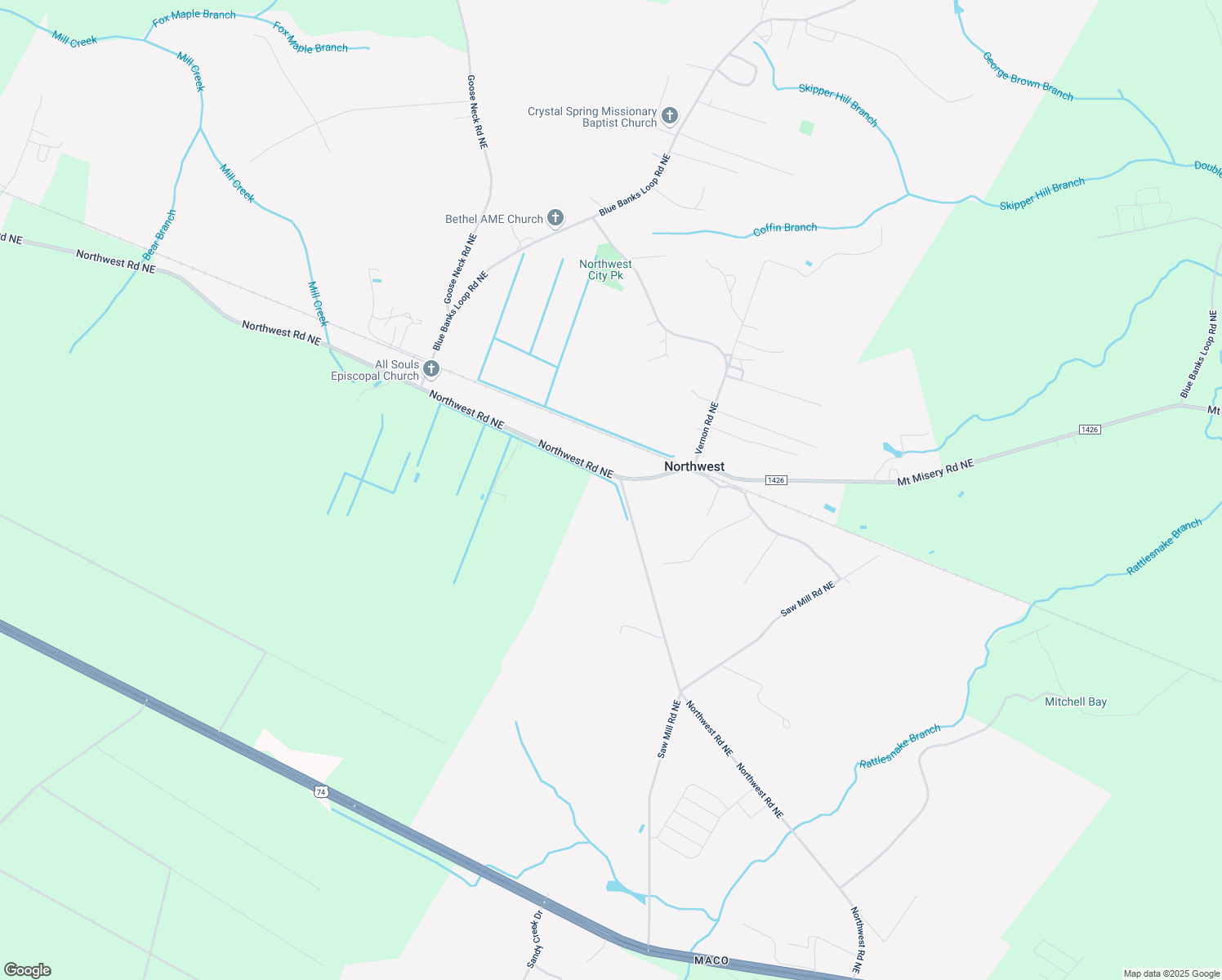 map of restaurants, bars, coffee shops, grocery stores, and more near 4709 Northwest Road Northeast in Leland