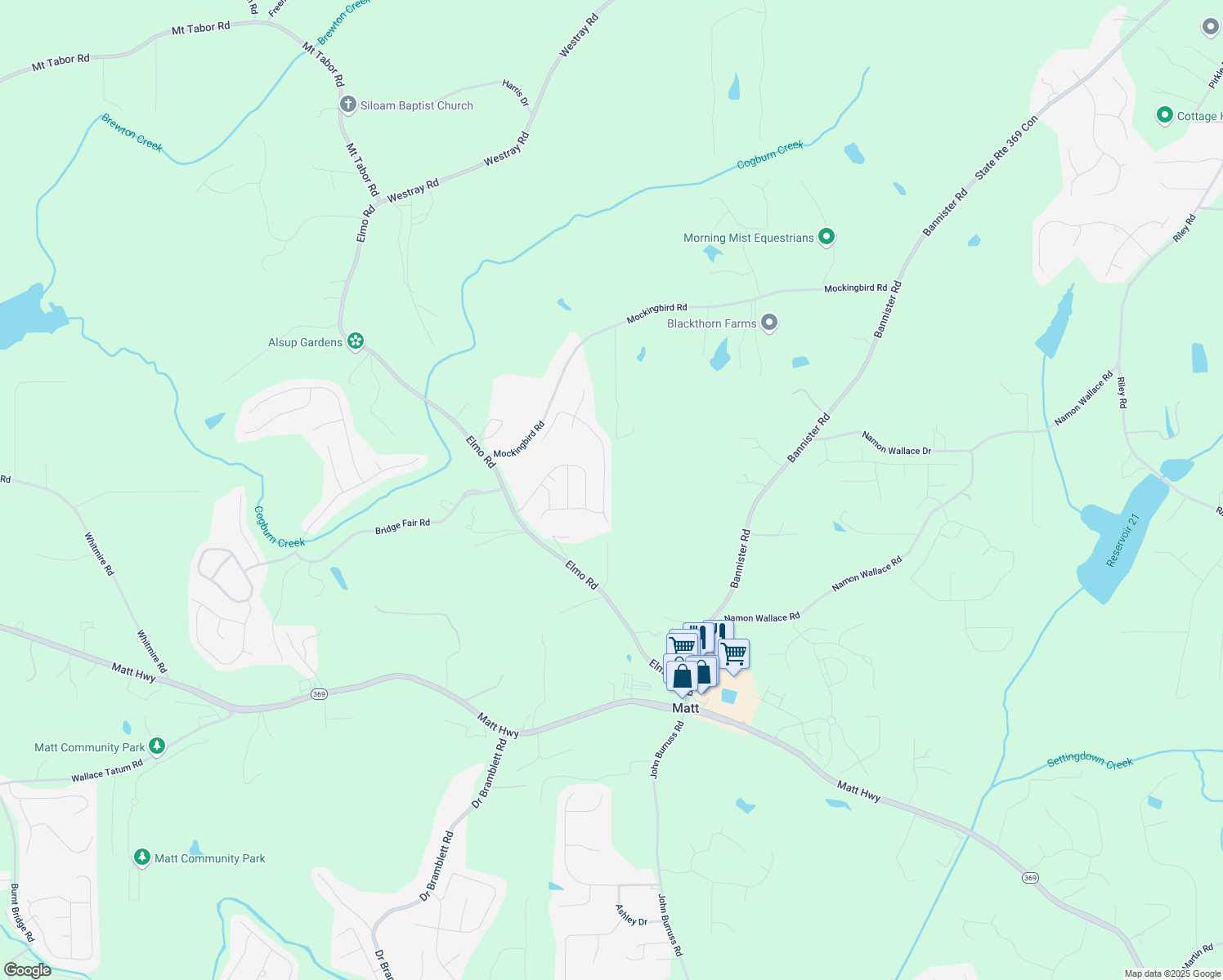 map of restaurants, bars, coffee shops, grocery stores, and more near 6350 Lantana Village Way in Cumming
