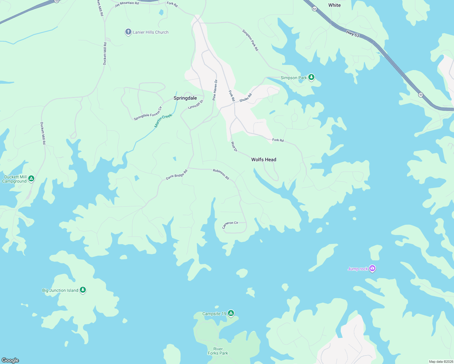 map of restaurants, bars, coffee shops, grocery stores, and more near 3414 Robinson Road in Gainesville