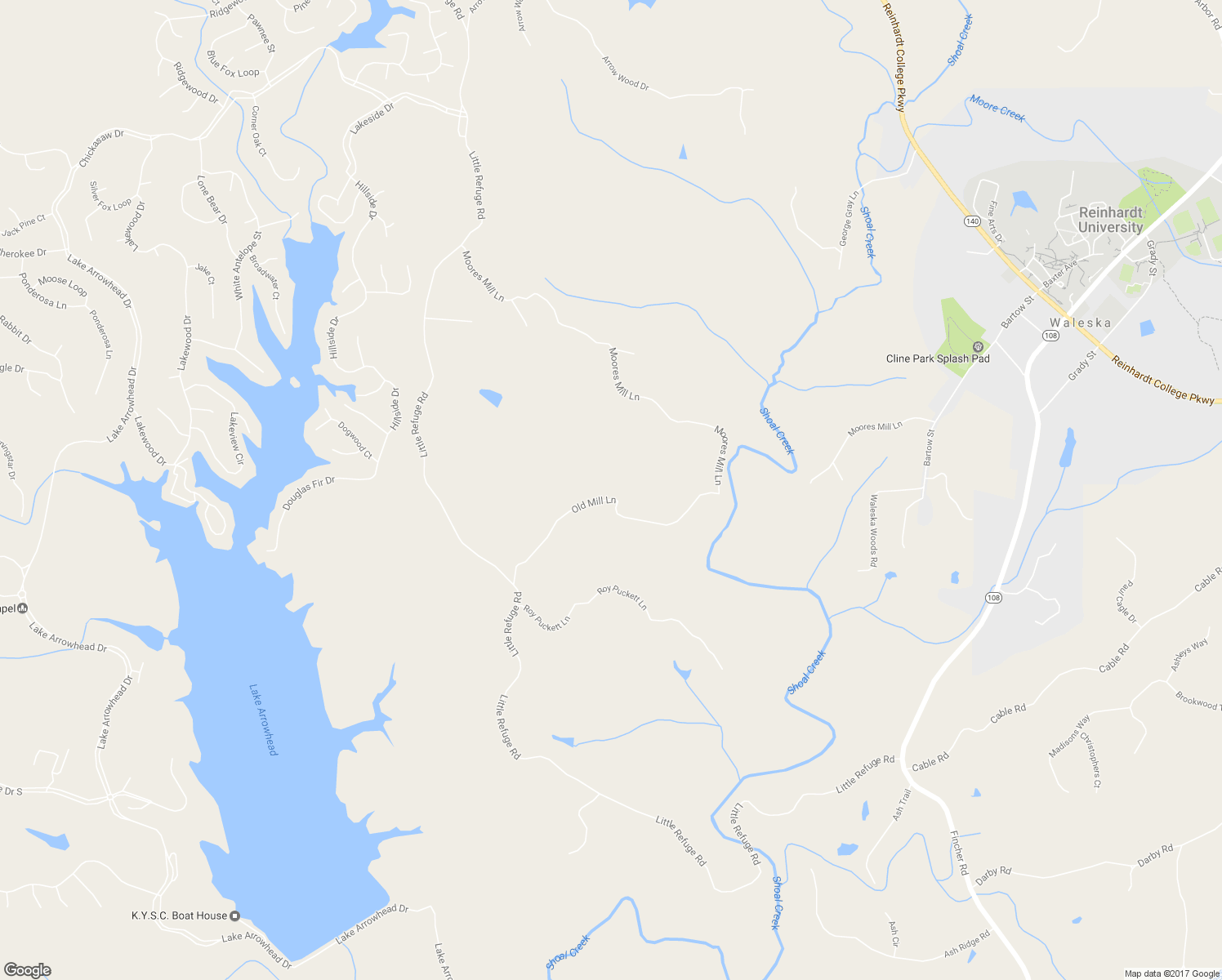 map of restaurants, bars, coffee shops, grocery stores, and more near 511 Old Mill Lane in Waleska