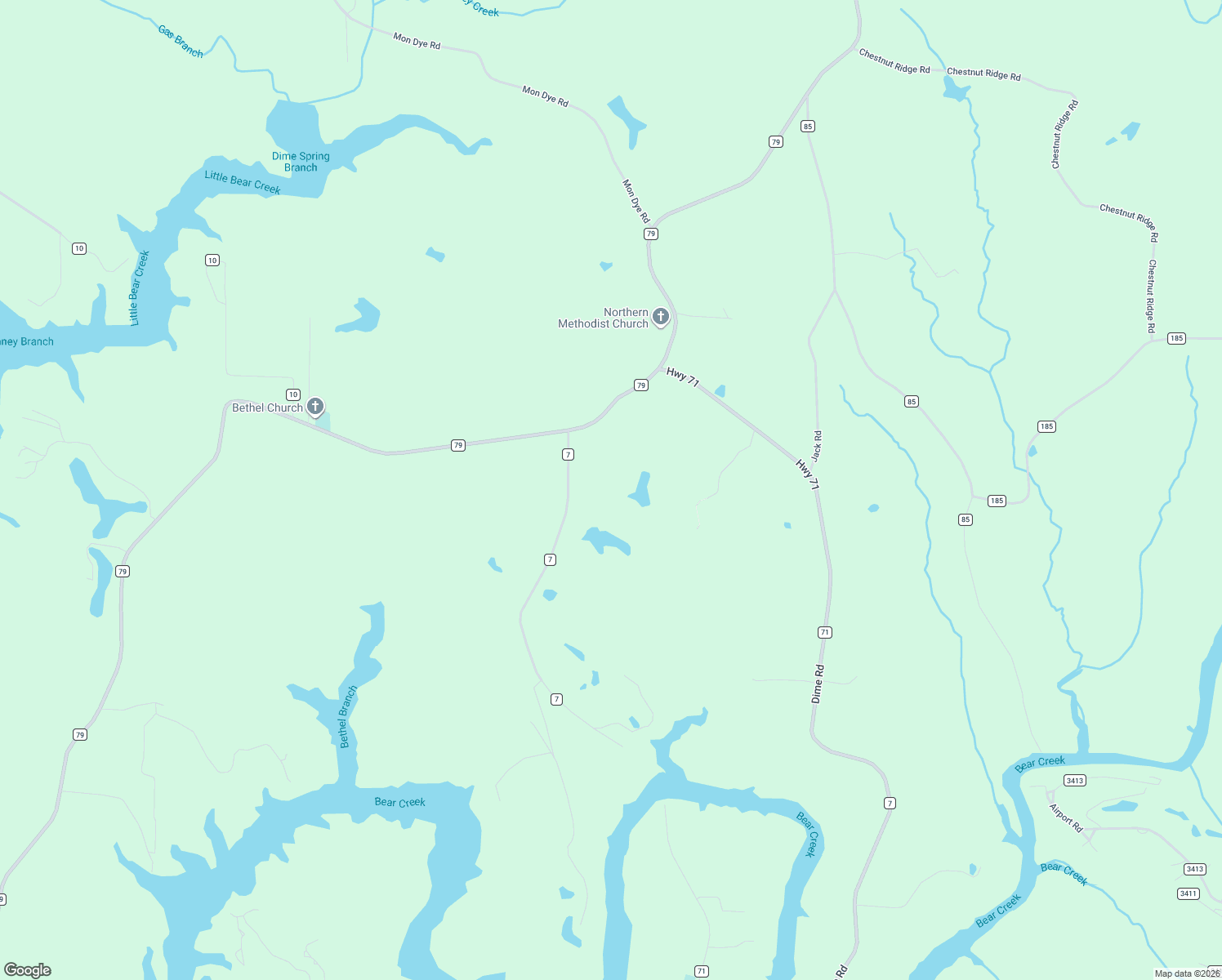 map of restaurants, bars, coffee shops, grocery stores, and more near 1968 County Road 79 in Phil Campbell