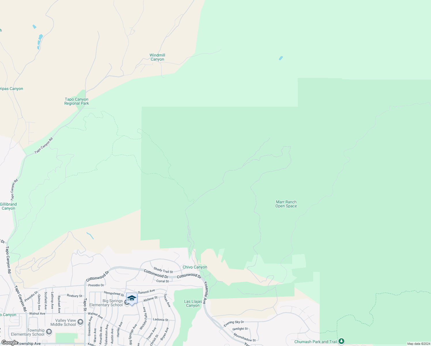map of restaurants, bars, coffee shops, grocery stores, and more near in Simi Valley