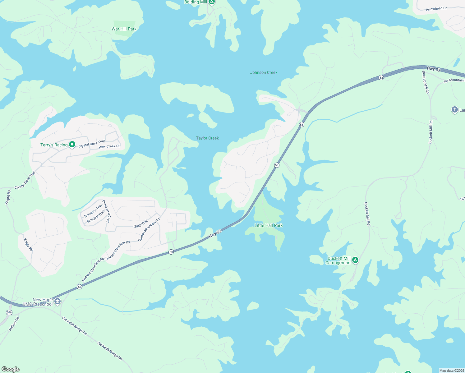 map of restaurants, bars, coffee shops, grocery stores, and more near 3719 Wavespray Court in Gainesville