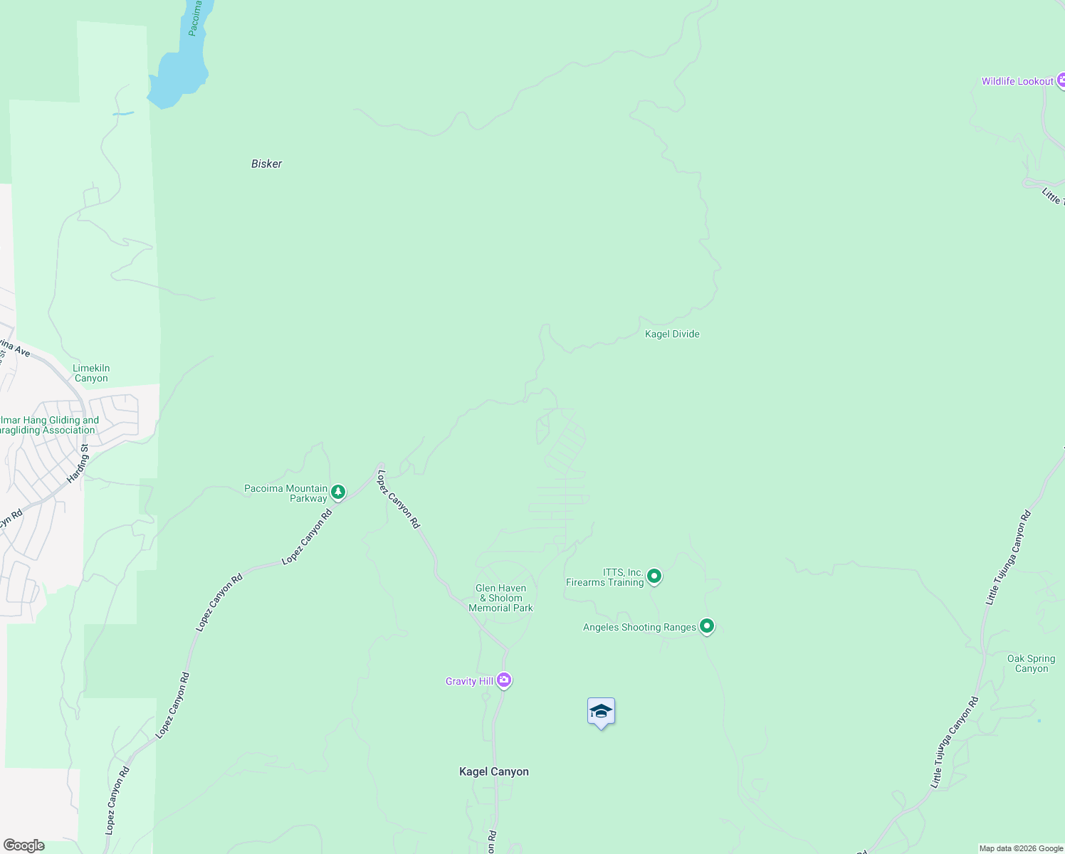 map of restaurants, bars, coffee shops, grocery stores, and more near 13770 Purple Ridge Road in Los Angeles County