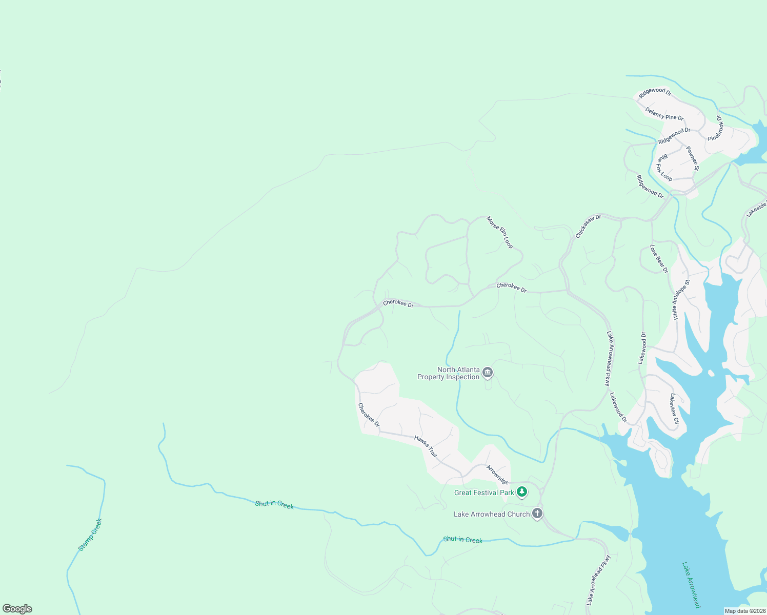 map of restaurants, bars, coffee shops, grocery stores, and more near in Waleska