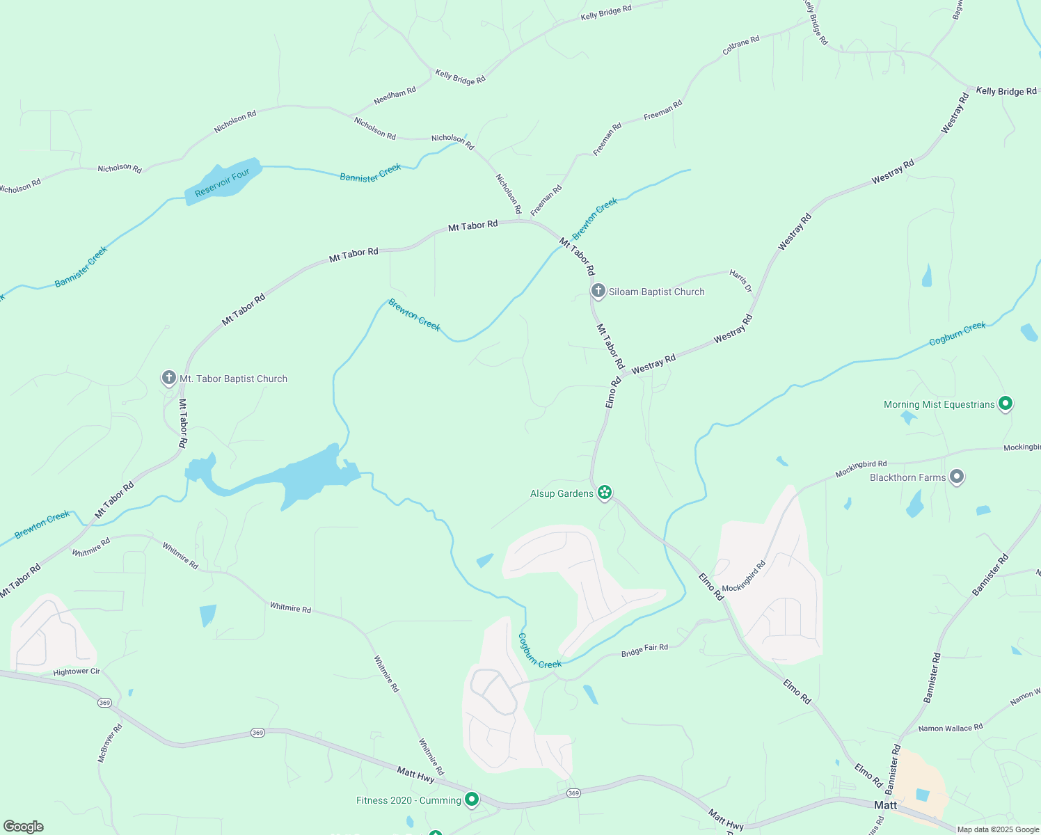 map of restaurants, bars, coffee shops, grocery stores, and more near 6850 Turning Leaf Court in Cumming
