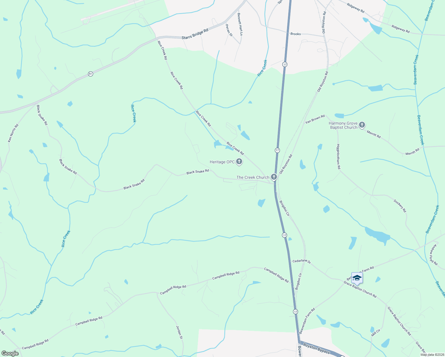 map of restaurants, bars, coffee shops, grocery stores, and more near 7 Black Snake Road in Franklin County