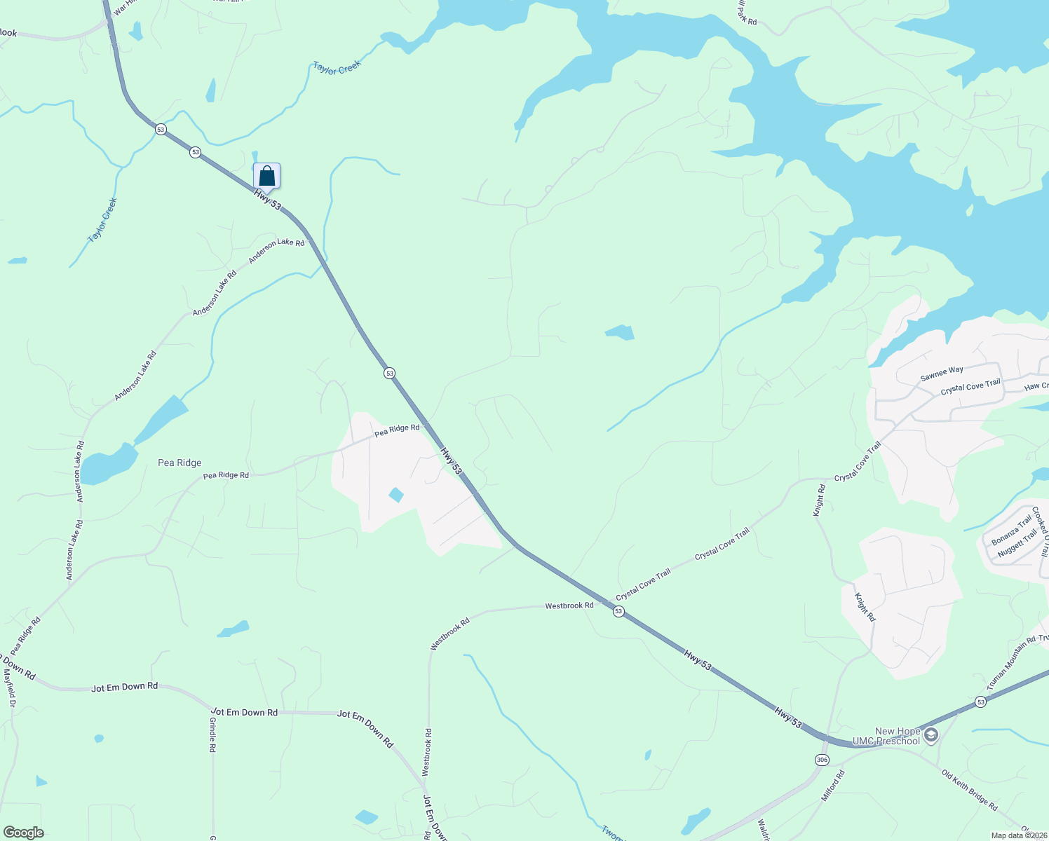 map of restaurants, bars, coffee shops, grocery stores, and more near 6520 Providence Lake Drive in Dawsonville
