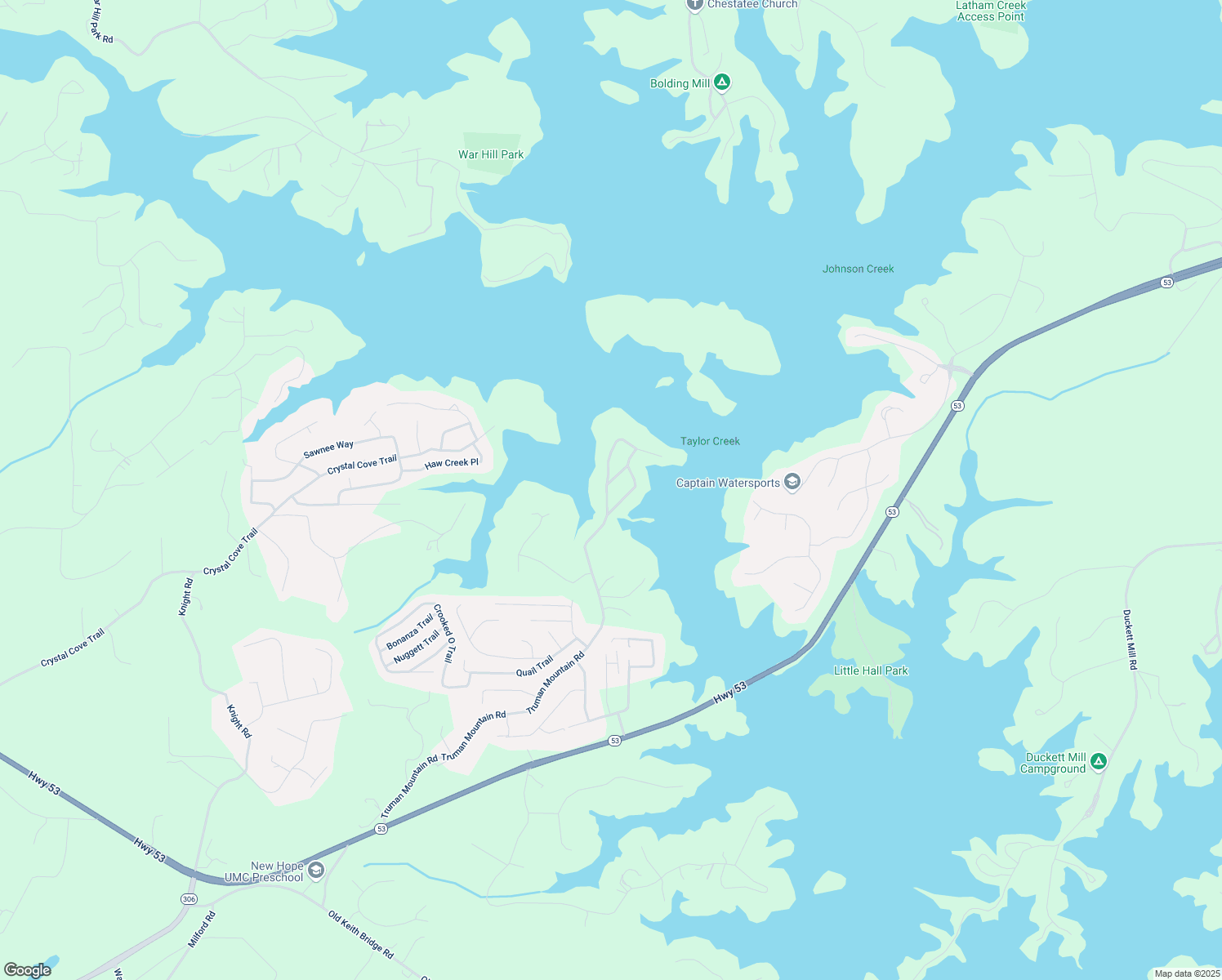 map of restaurants, bars, coffee shops, grocery stores, and more near 5620 Truman Mountain Road in Gainesville