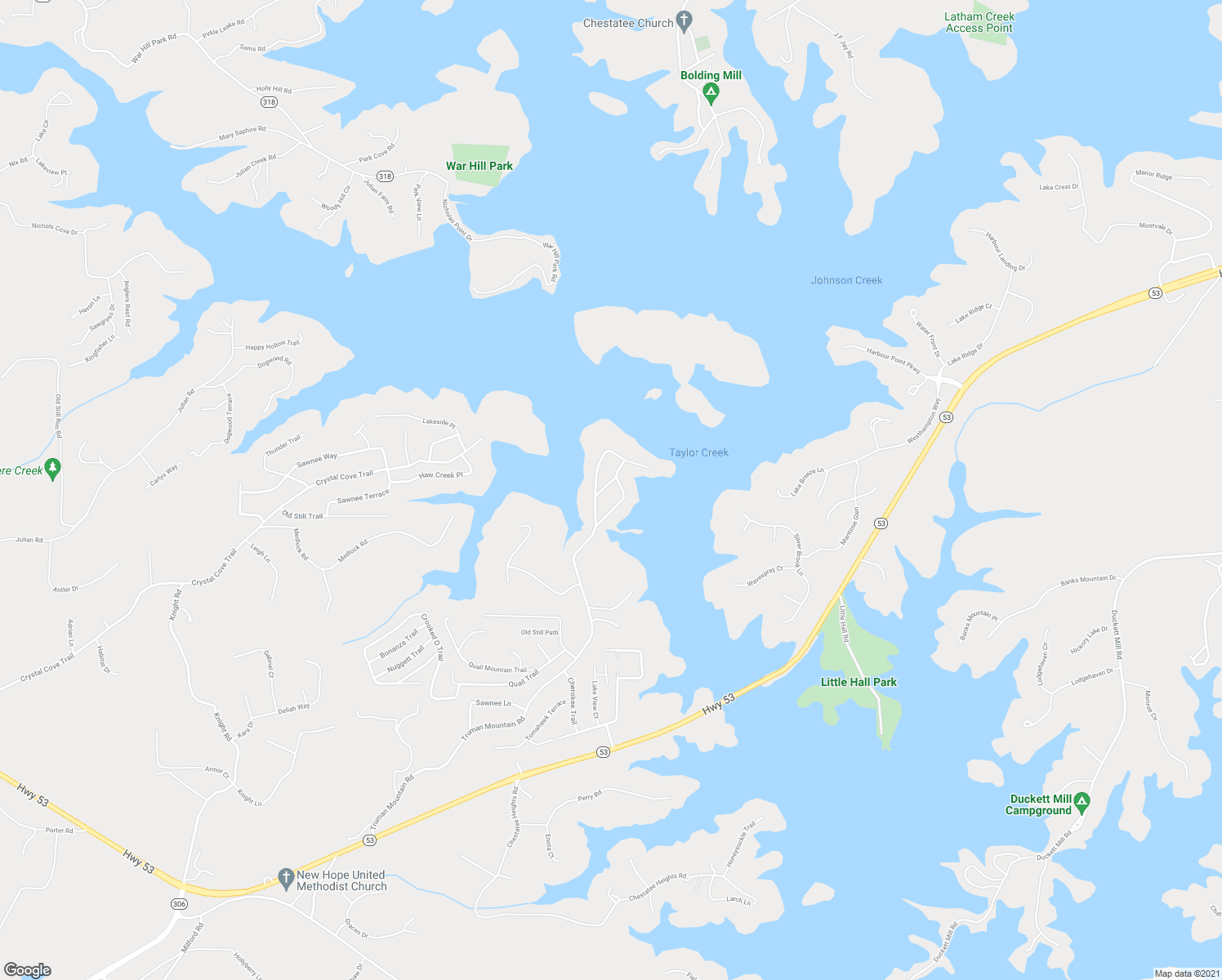 map of restaurants, bars, coffee shops, grocery stores, and more near 5730 Windsor Drive in Gainesville