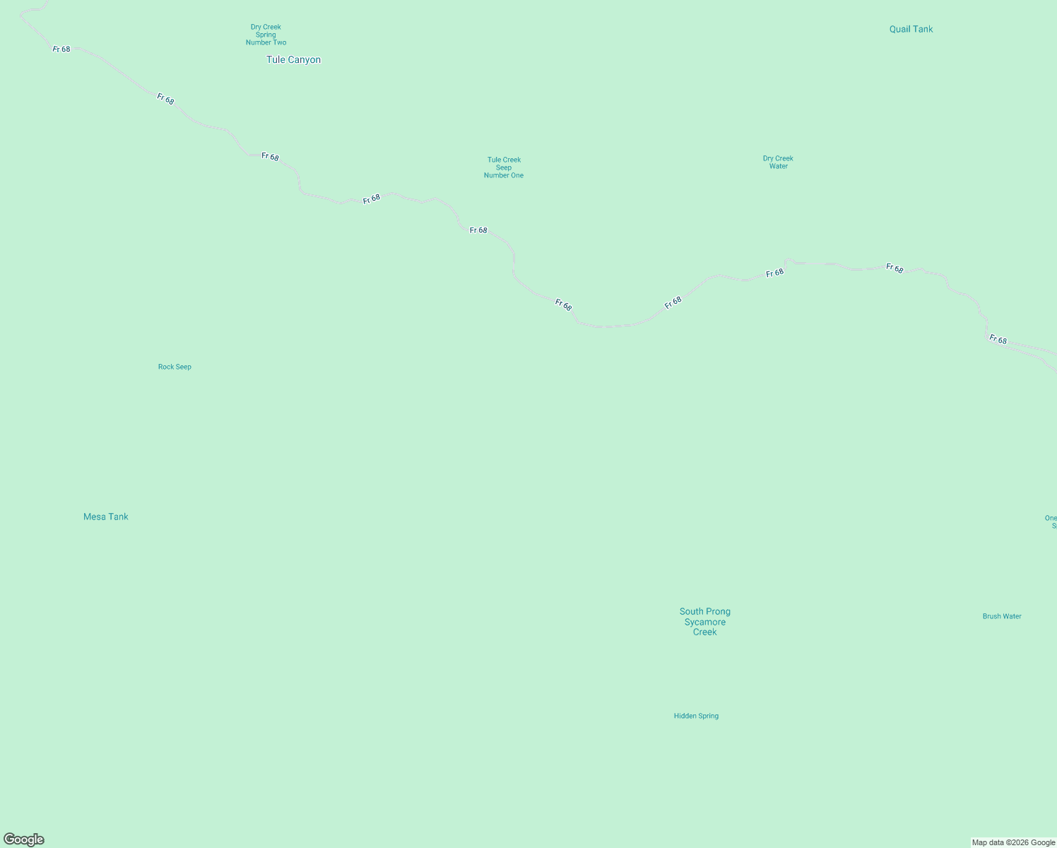 map of restaurants, bars, coffee shops, grocery stores, and more near Fr 68 East in Yavapai County