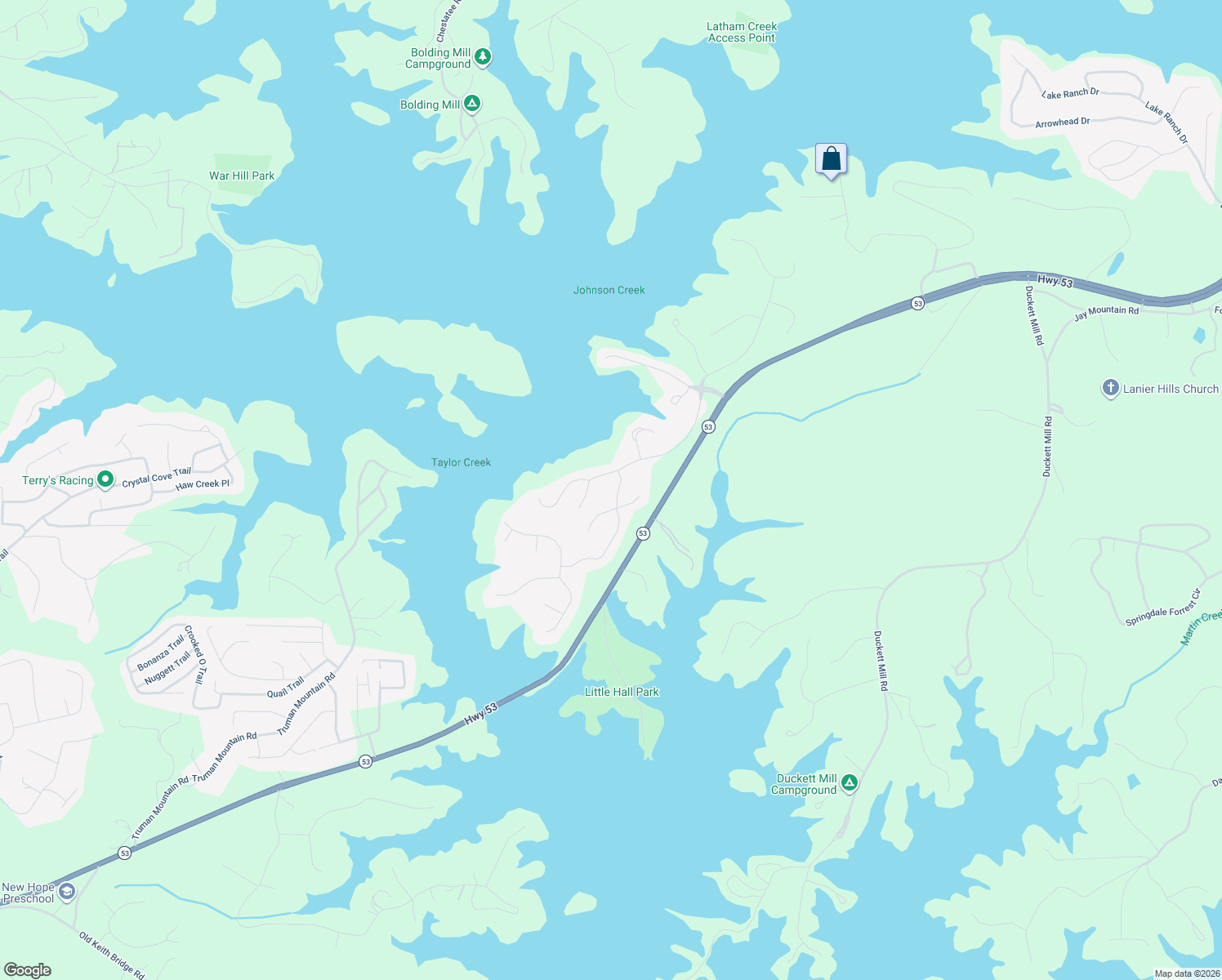 map of restaurants, bars, coffee shops, grocery stores, and more near 3472 Maritime Glen in Gainesville