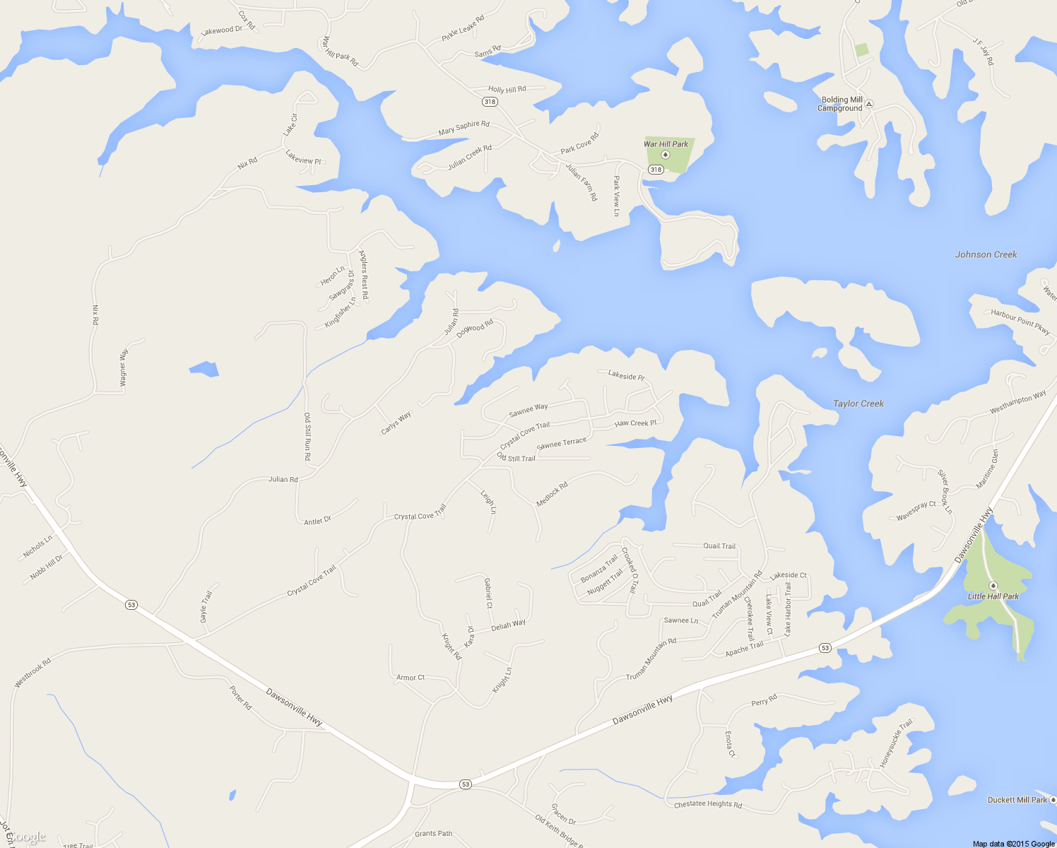 map of restaurants, bars, coffee shops, grocery stores, and more near 6525 Crystal Cove Trail in Gainesville