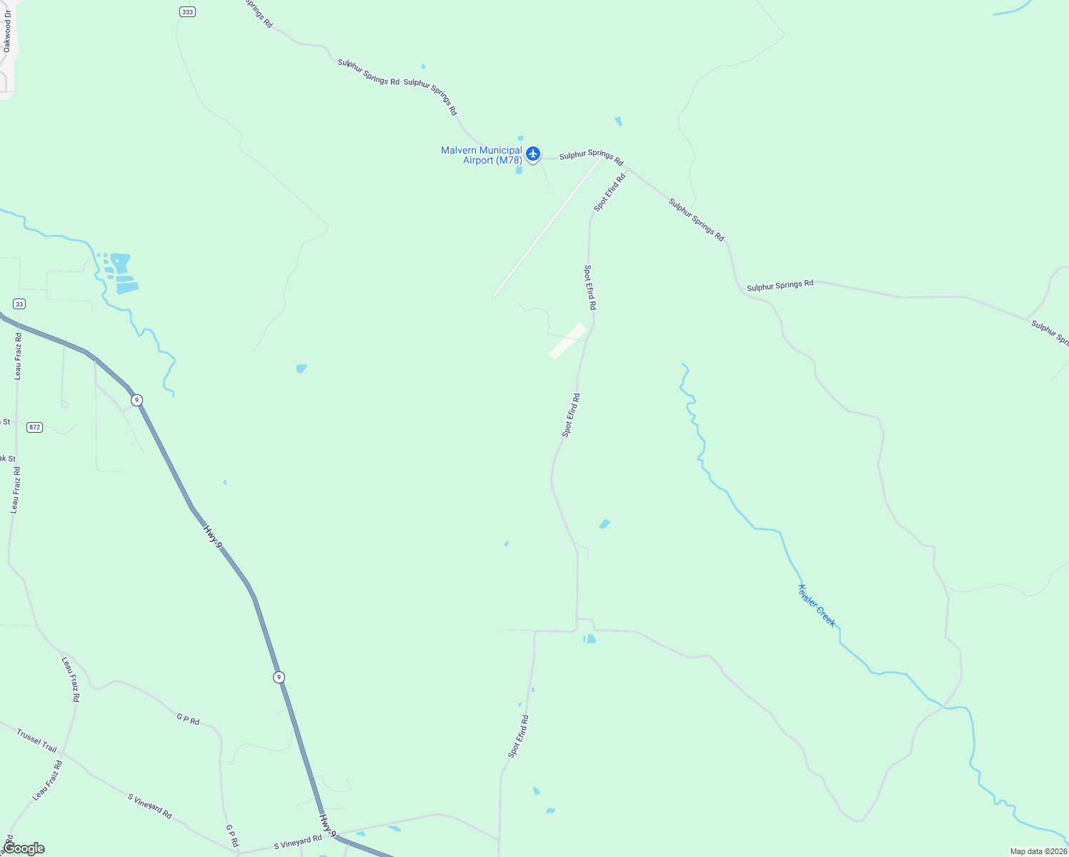 map of restaurants, bars, coffee shops, grocery stores, and more near 1065-1083 Spot Efird Road in Malvern