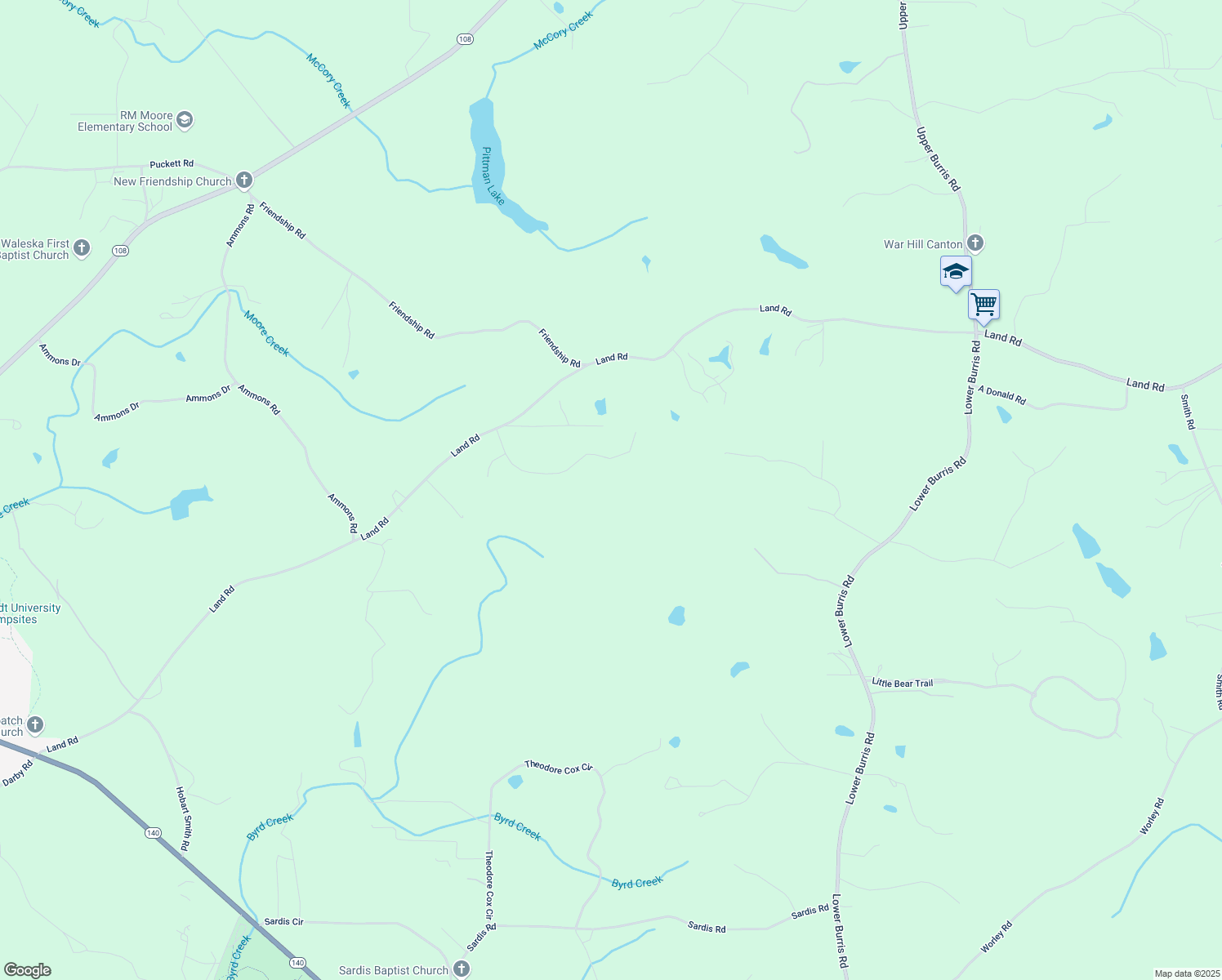 map of restaurants, bars, coffee shops, grocery stores, and more near 144 Bridle Ridge Lane in Canton