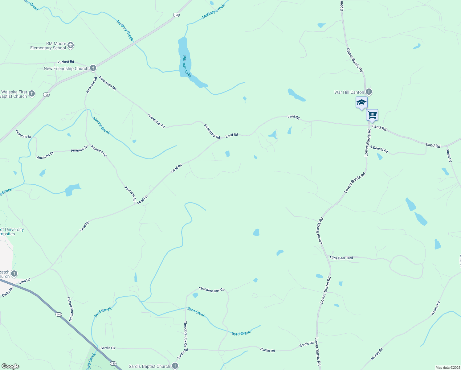 map of restaurants, bars, coffee shops, grocery stores, and more near 144 Bridle Ridge Lane in Canton