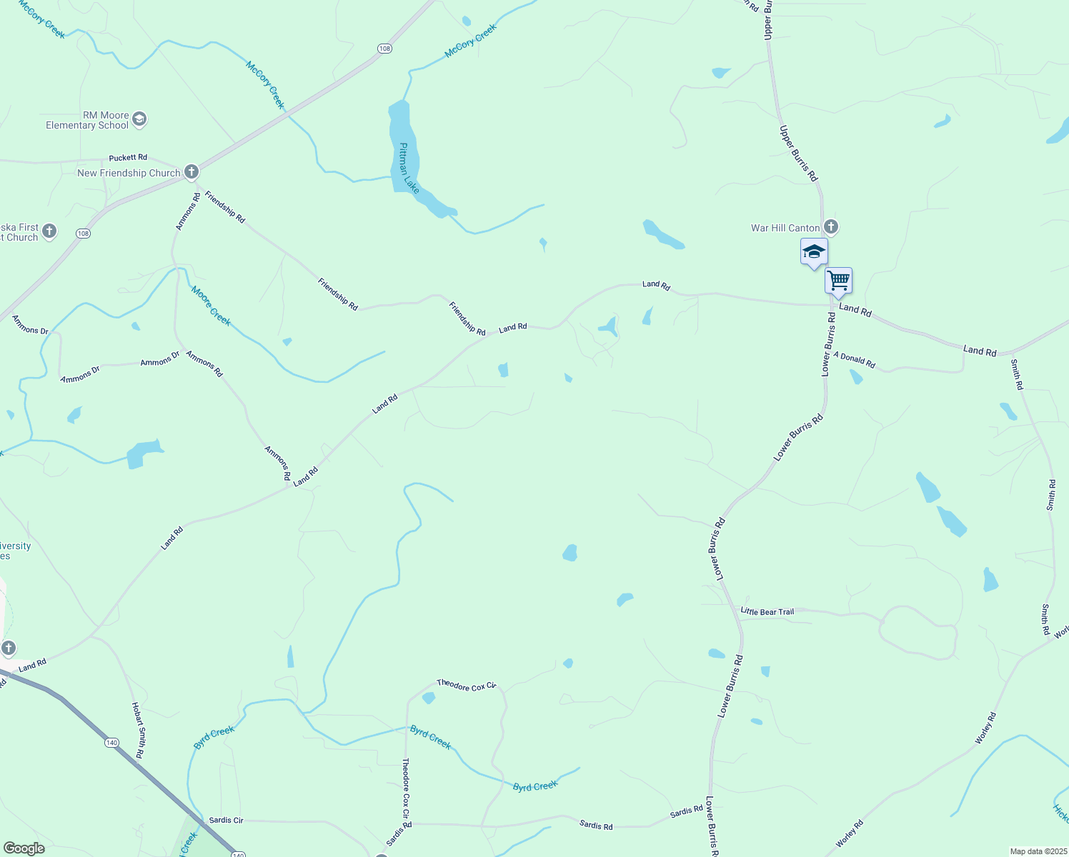 map of restaurants, bars, coffee shops, grocery stores, and more near 152 Bridle Ridge Lane in Canton